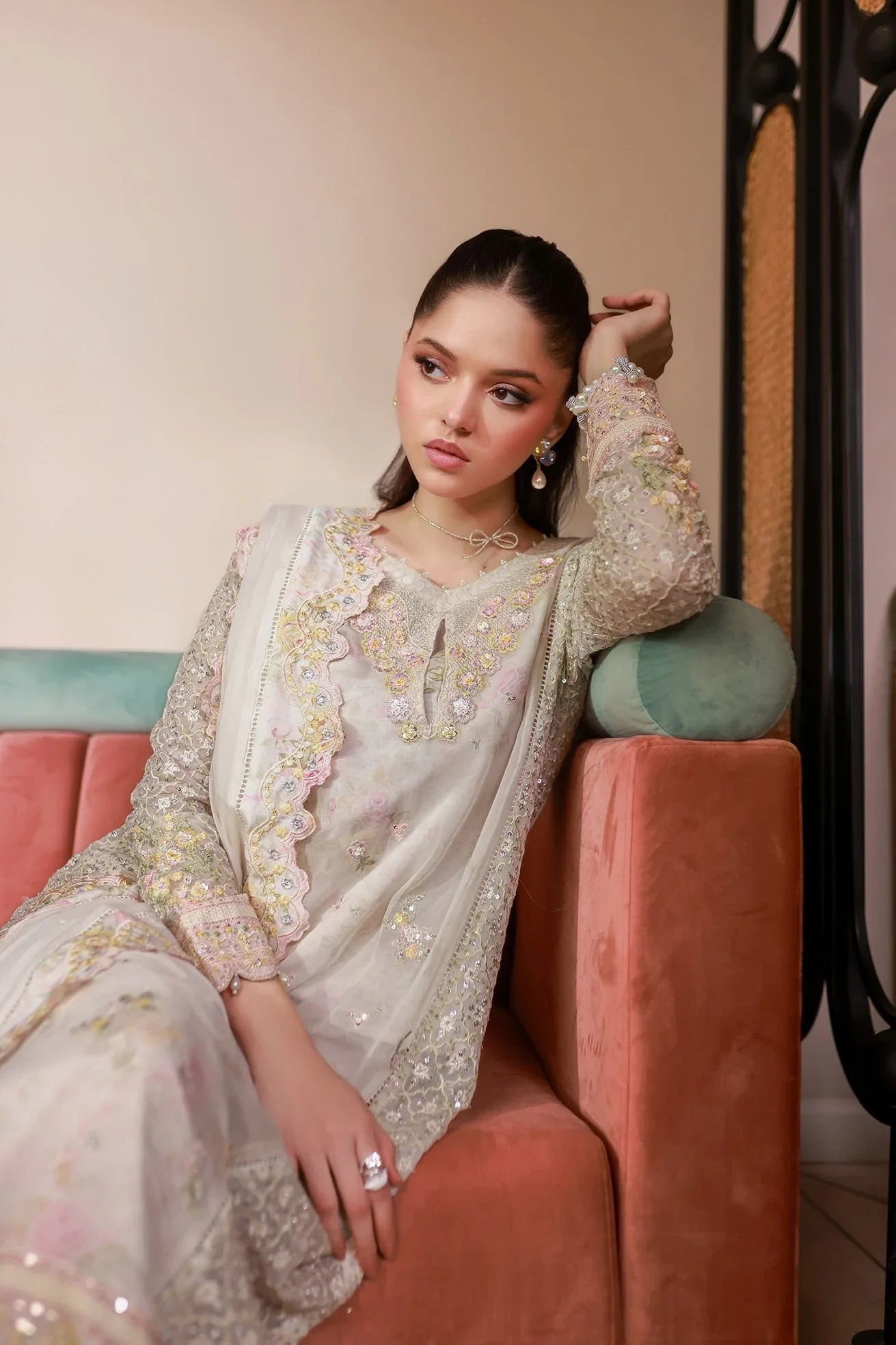 Dhanak | Chiffon Pret | SS25DA-2711 - Aqsa Fabrics