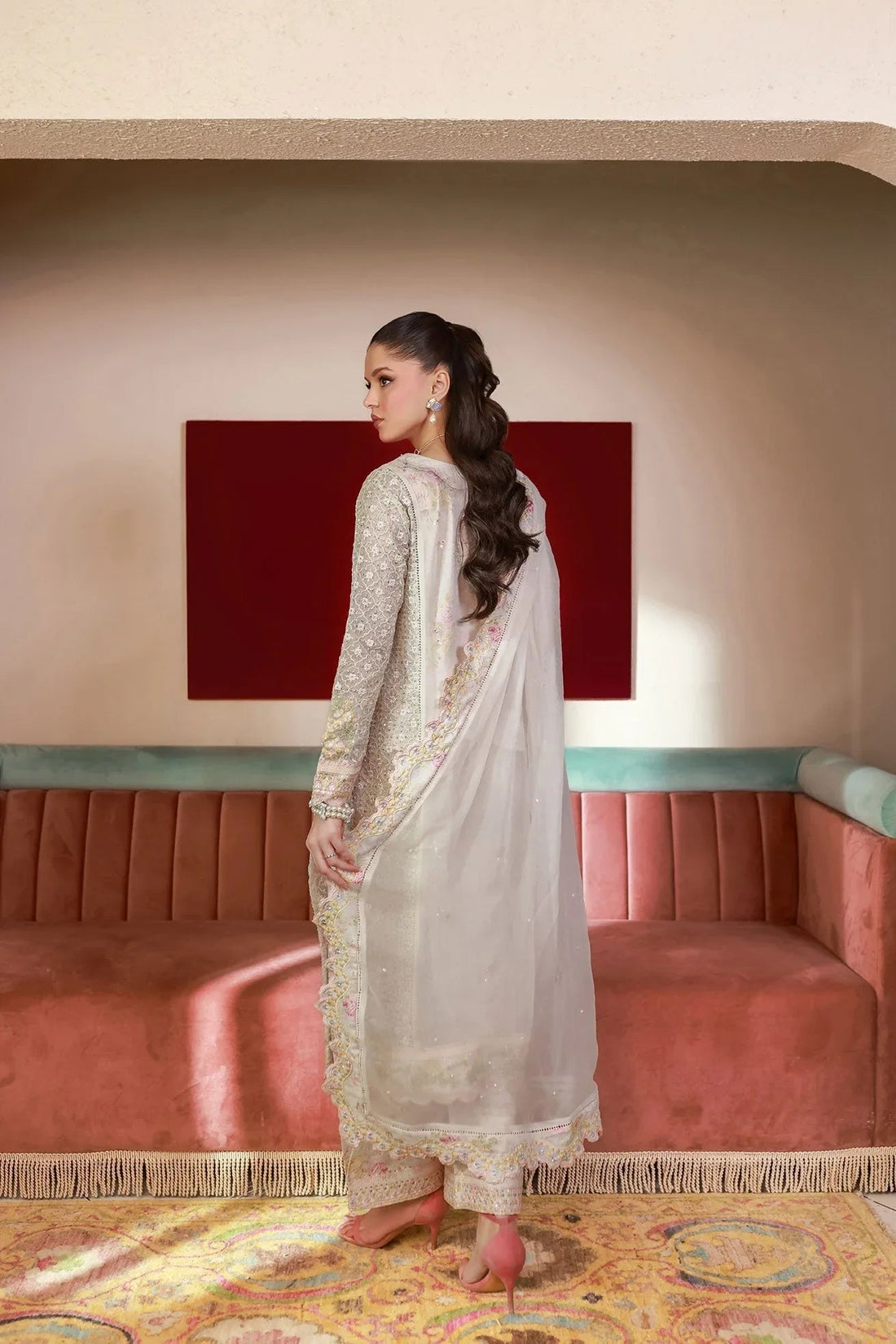 Dhanak | Chiffon Pret | SS25DA-2711 - Aqsa Fabrics