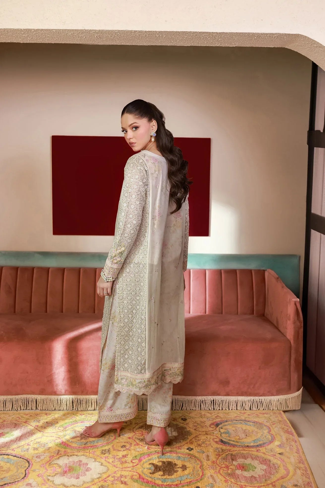 Dhanak | Chiffon Pret | SS25DA-2711 - Aqsa Fabrics