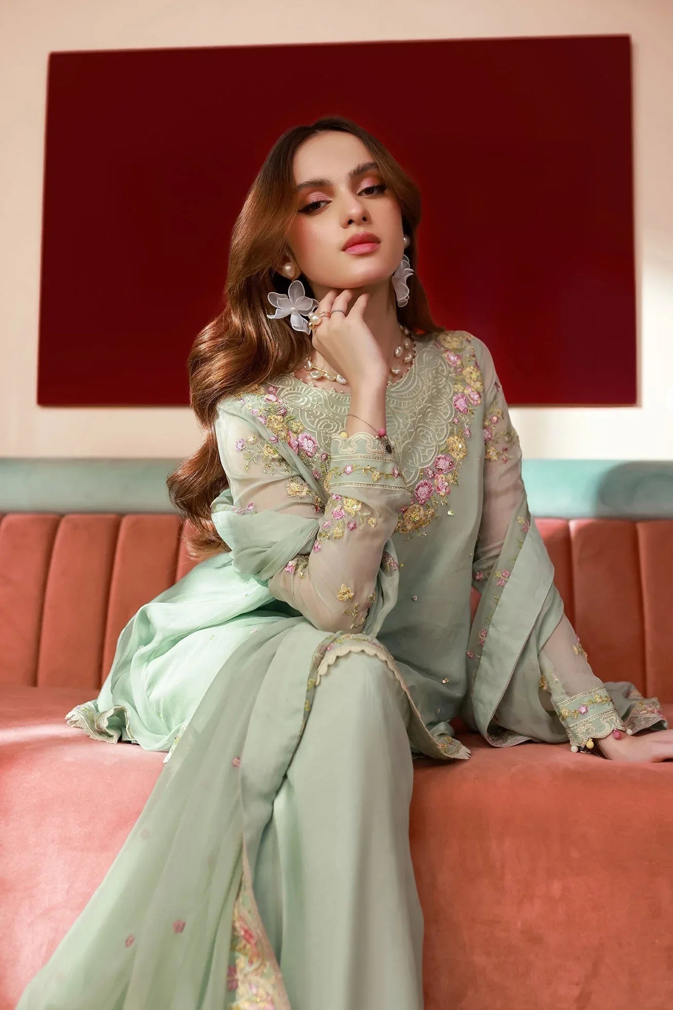 Dhanak | Chiffon Pret | SS25DA-2712 - Aqsa Fabrics