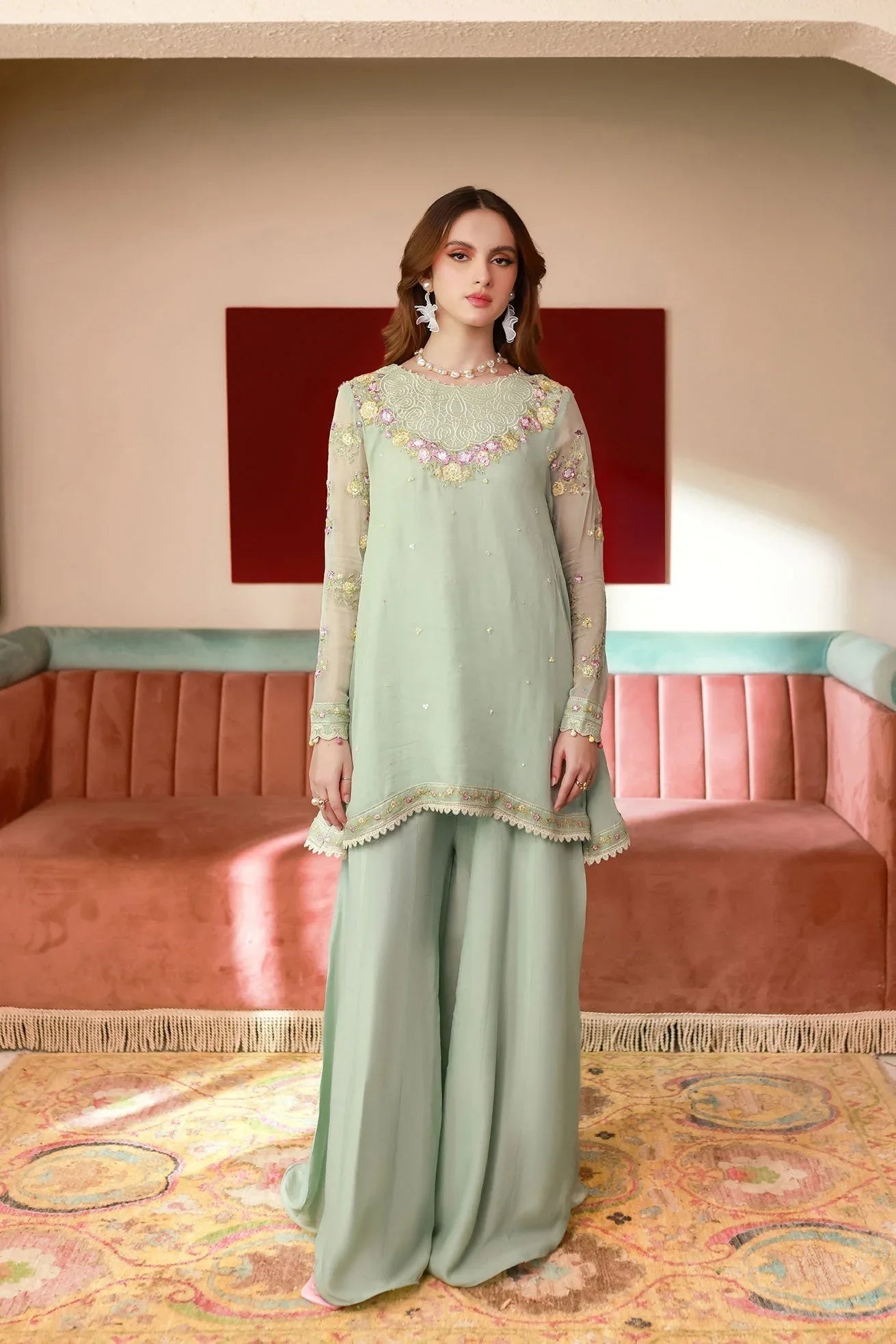 Dhanak | Chiffon Pret | SS25DA-2712 - Aqsa Fabrics
