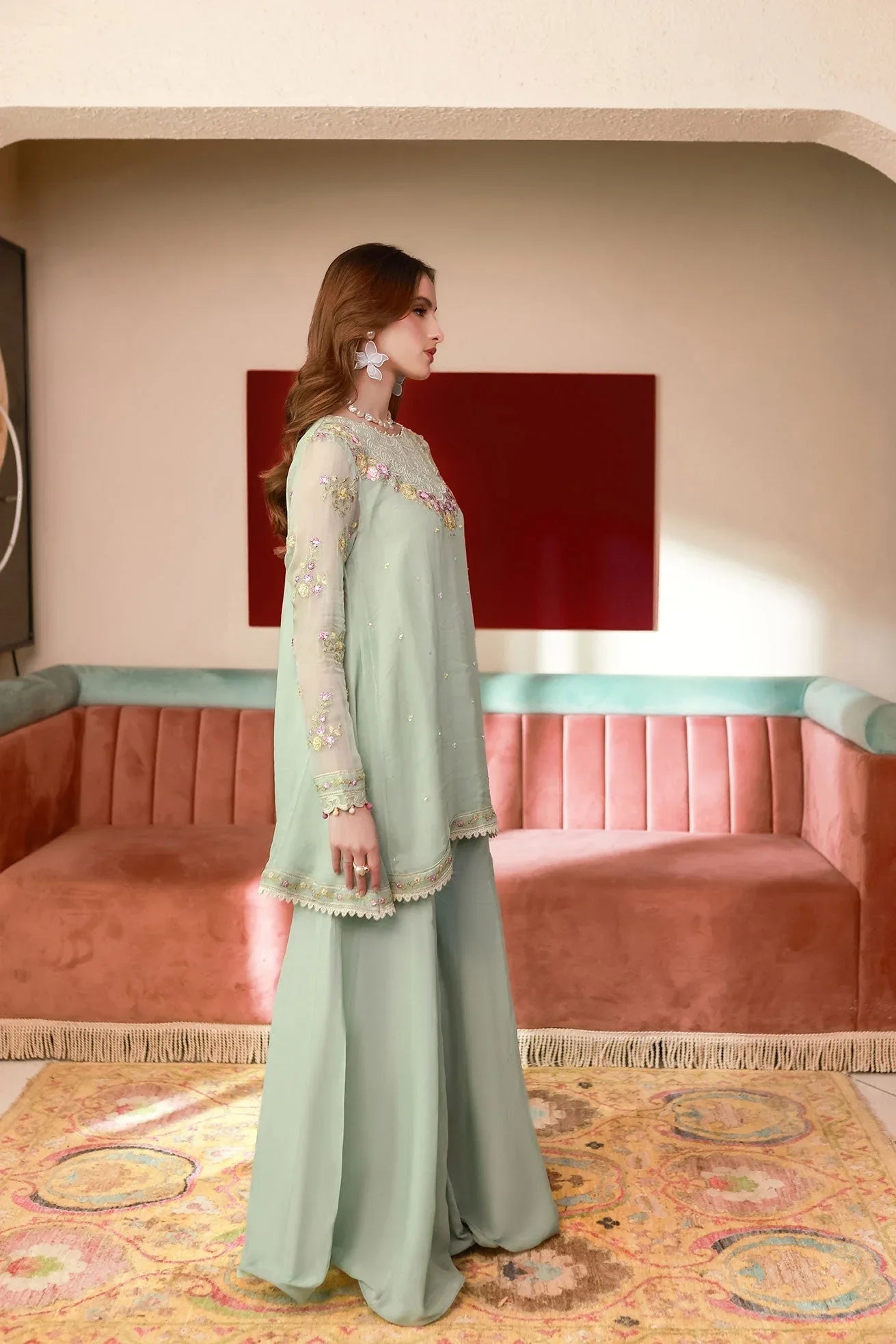 Dhanak | Chiffon Pret | SS25DA-2712 - Aqsa Fabrics