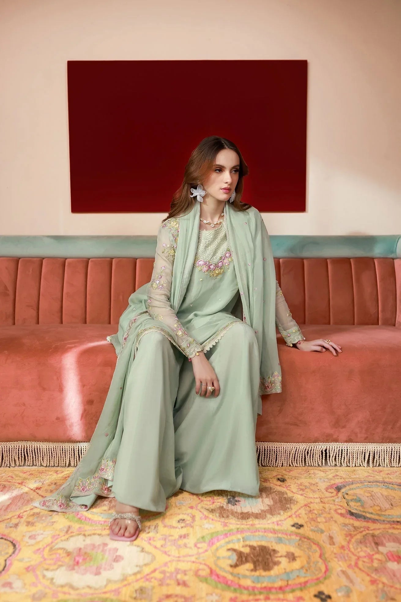 Dhanak | Chiffon Pret | SS25DA-2712 - Aqsa Fabrics