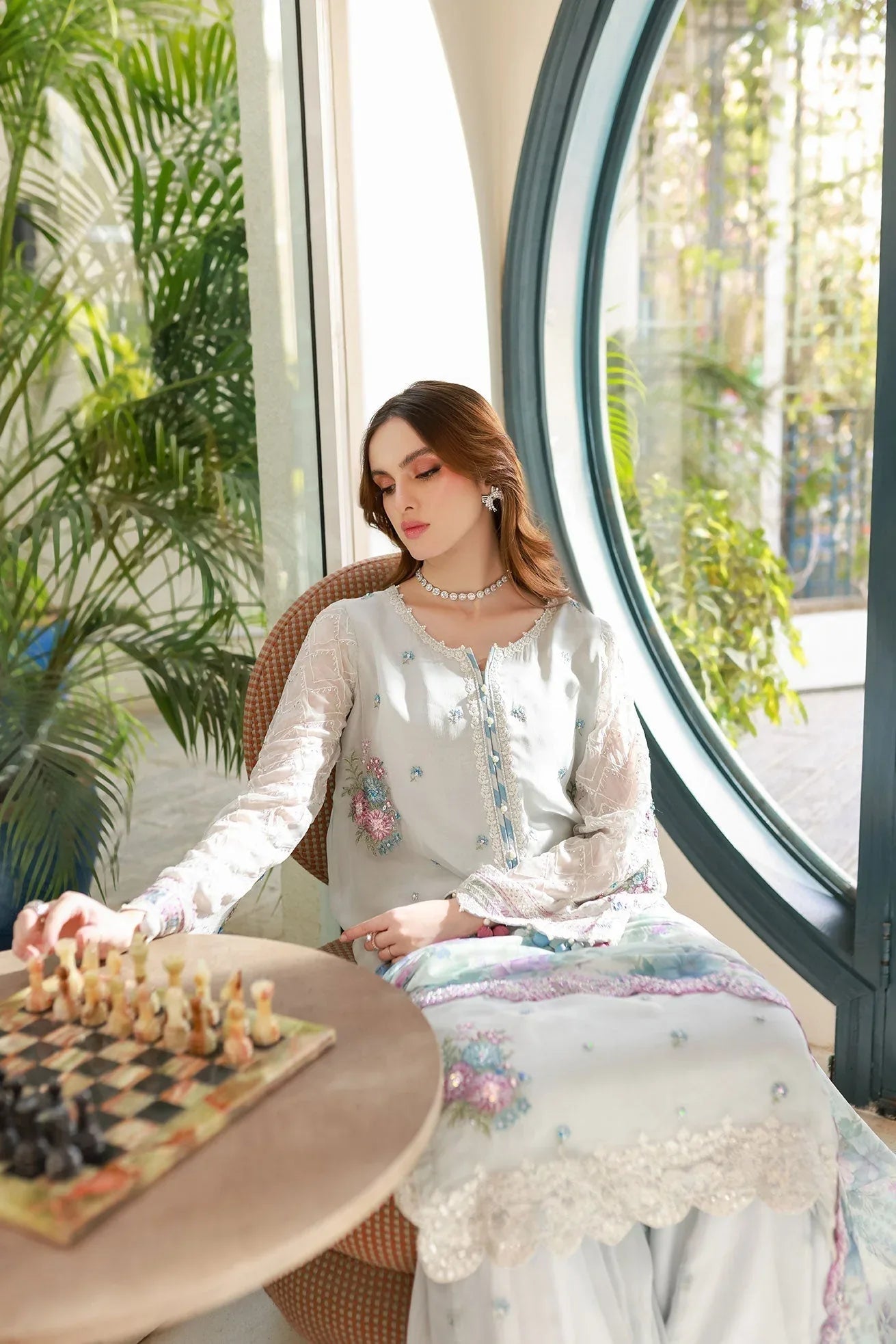 Dhanak | Chiffon Pret | SS25DA-2715 - Aqsa Fabrics