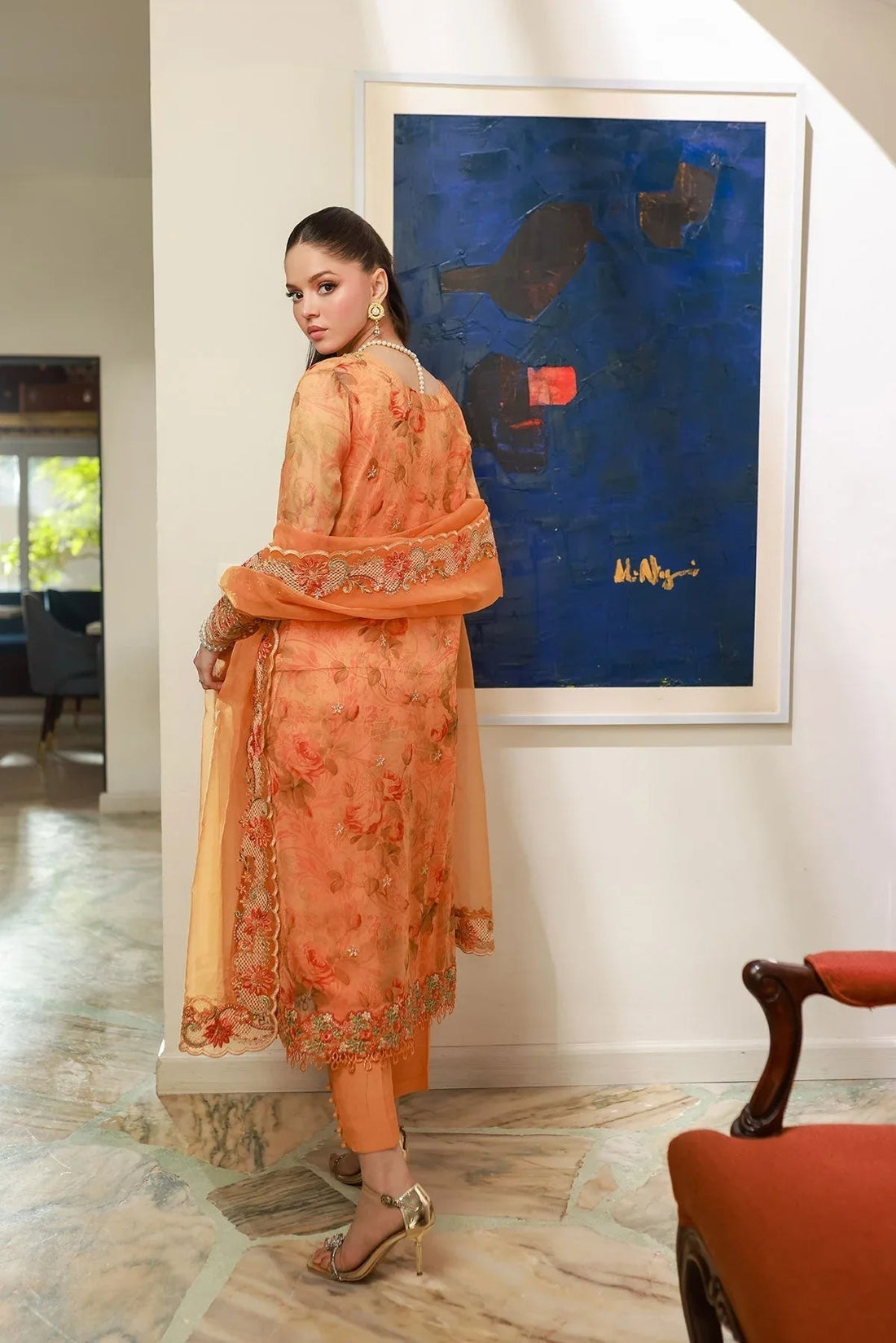 Dhanak | Chiffon Pret |  SS25DA-2716 - Aqsa Fabrics