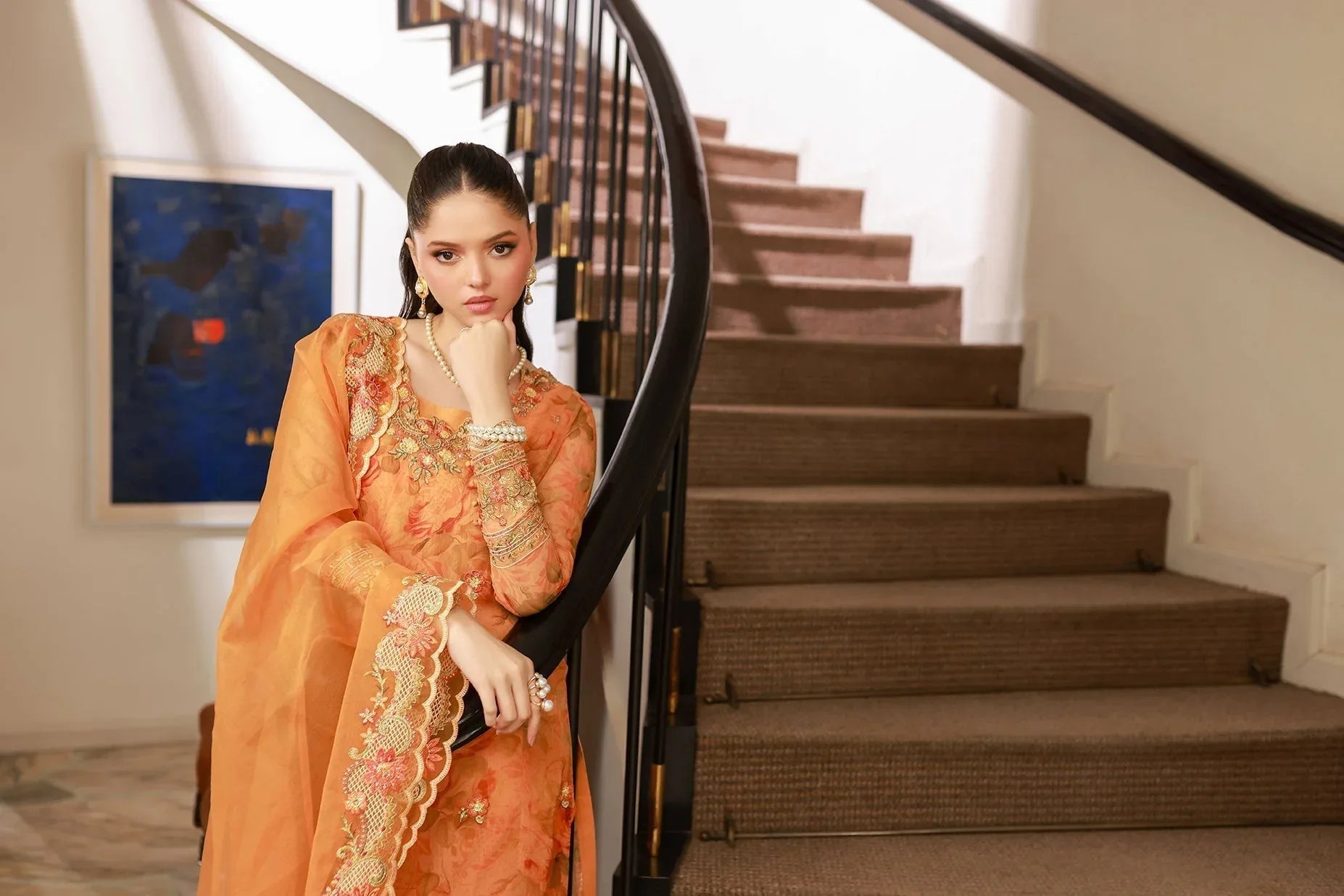 Dhanak | Chiffon Pret |  SS25DA-2716 - Aqsa Fabrics