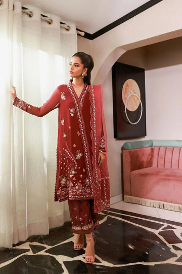 Dhanak | Chiffon Pret | SS25DA-2719 - Aqsa Fabrics