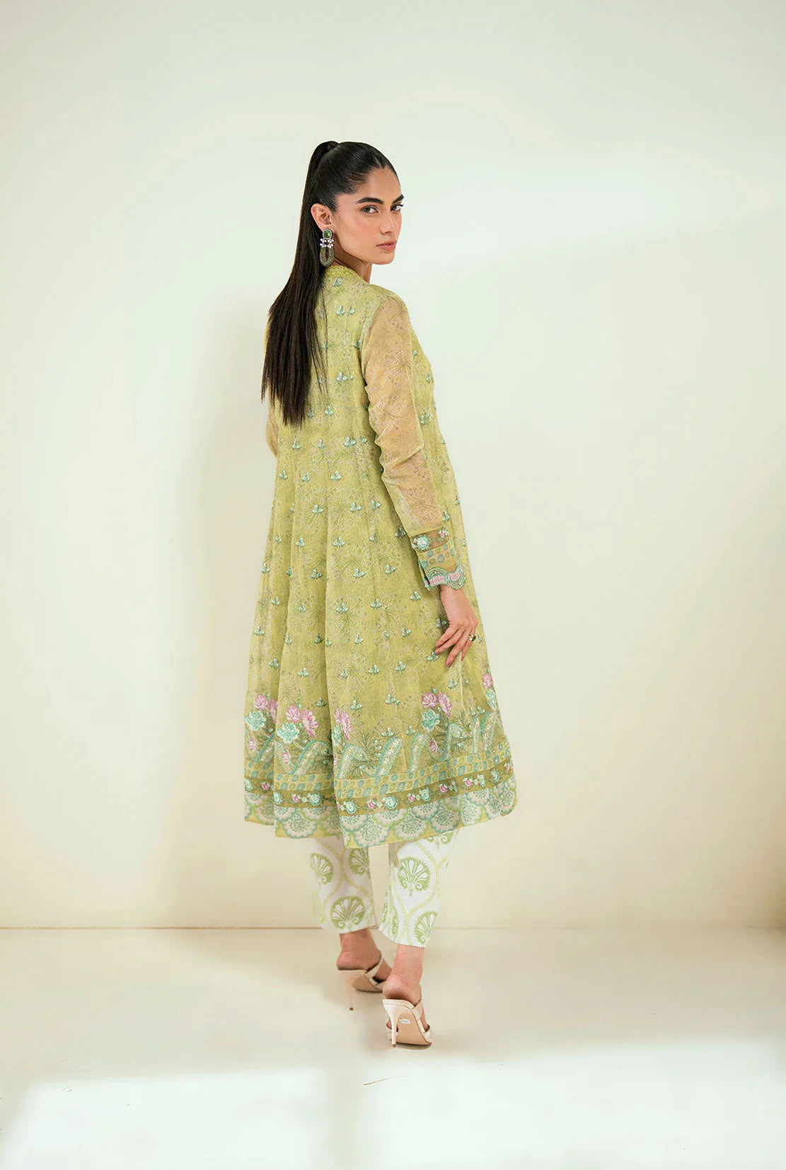 Dhanak | Signature Pret | SS25DA-2729 L-GREEN - Aqsa Fabrics
