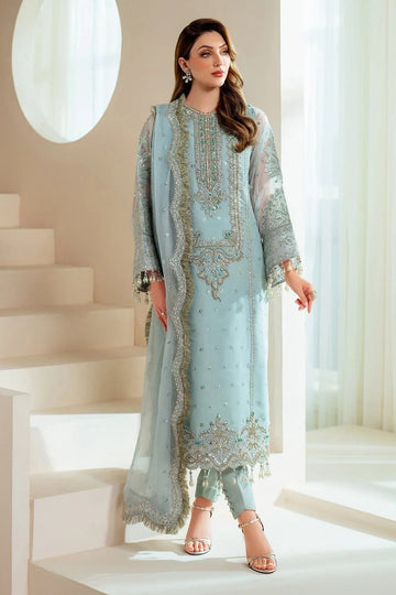 Alizeh | Aymal Chiffon | AF-BHM-4044-Orla - Aqsa Fabrics