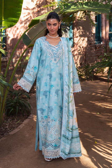 Neeshay | Summer Lines Printkari 25 | SKY-WAVE - Aqsa Fabrics