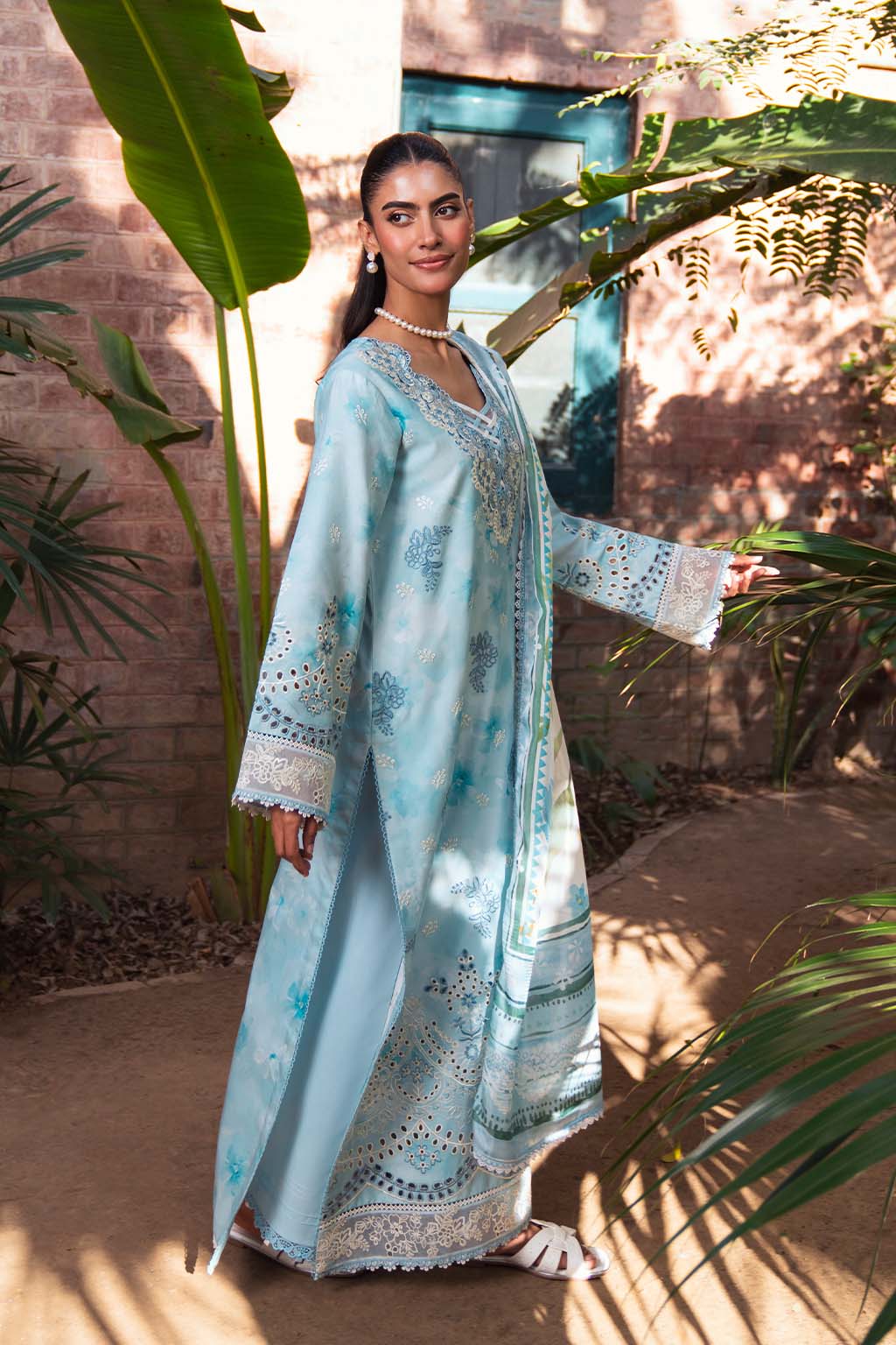 Neeshay | Summer Lines Printkari 25 | SKY-WAVE - Aqsa Fabrics