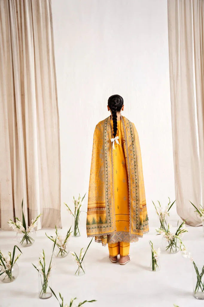 Florent | Festive Lawn 24 | FLF - 1B - Aqsa Fabrics