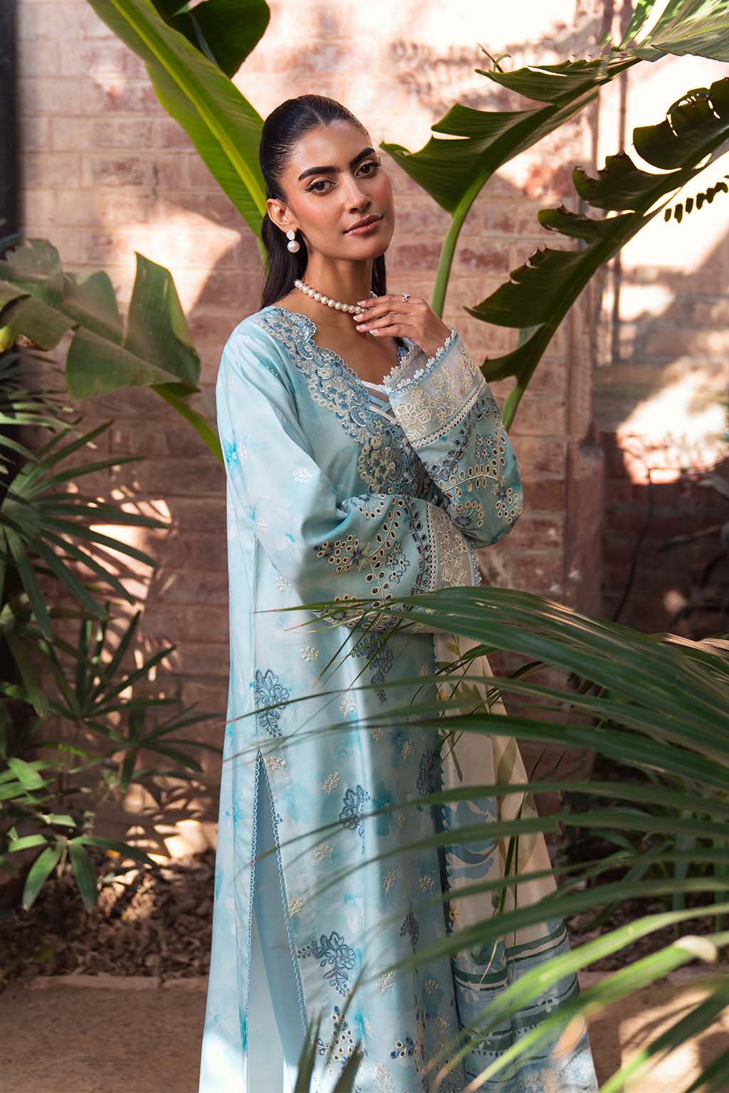 Neeshay | Summer Lines Printkari 25 | SKY-WAVE - Aqsa Fabrics