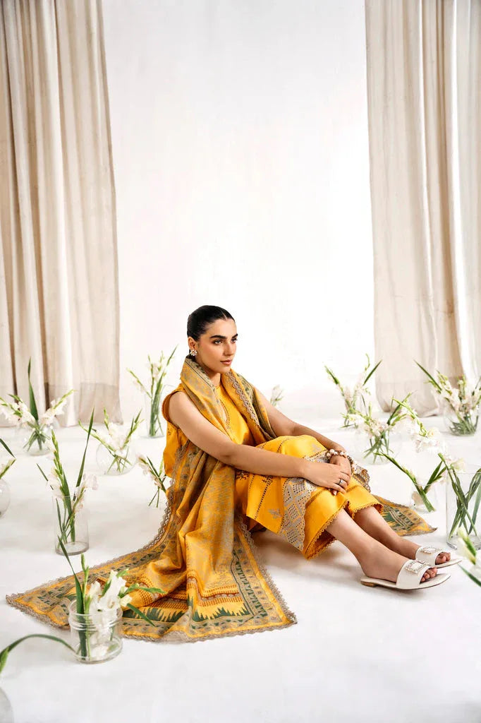 Florent | Festive Lawn 24 | FLF - 1B - Aqsa Fabrics