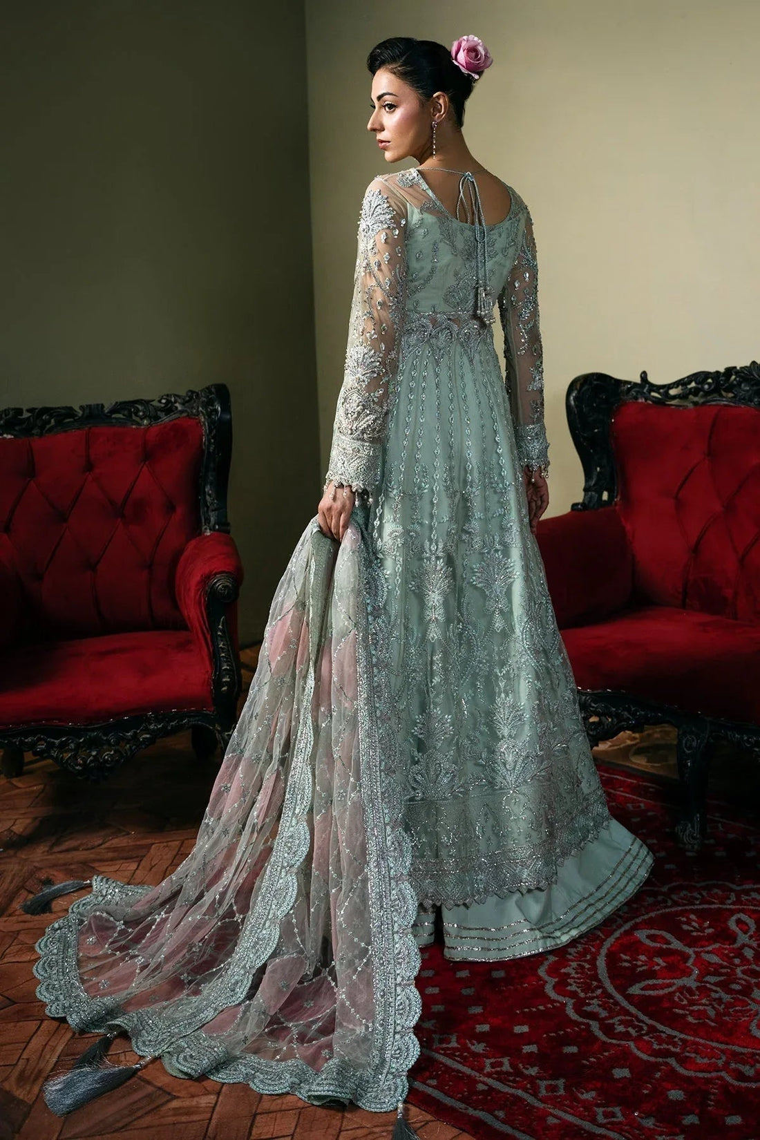 Mina Kashif | Kahani Formals | Zarpash - Aqsa Fabrics