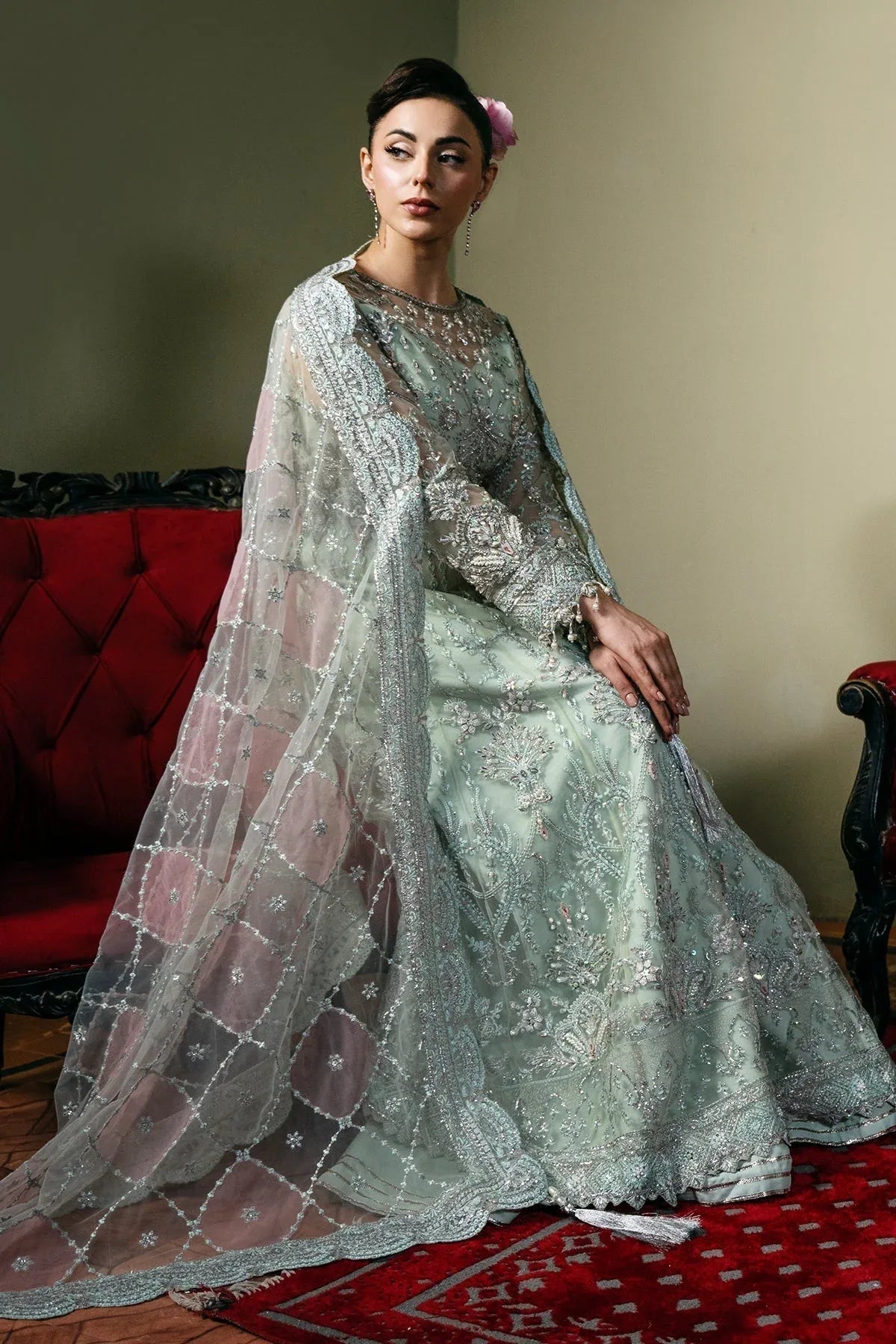 Mina Kashif | Kahani Formals | Zarpash - Aqsa Fabrics