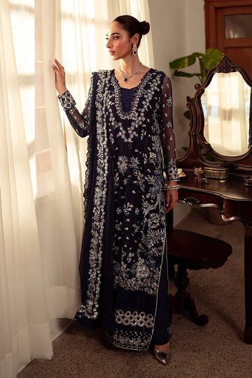 Neeshay | Dastaan Luxury Chiffon | Neelam - Aqsa Fabrics