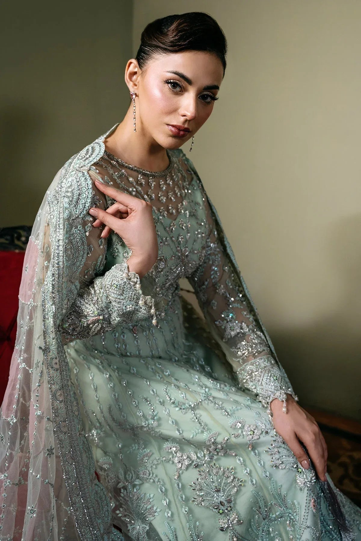 Mina Kashif | Kahani Formals | Zarpash - Aqsa Fabrics