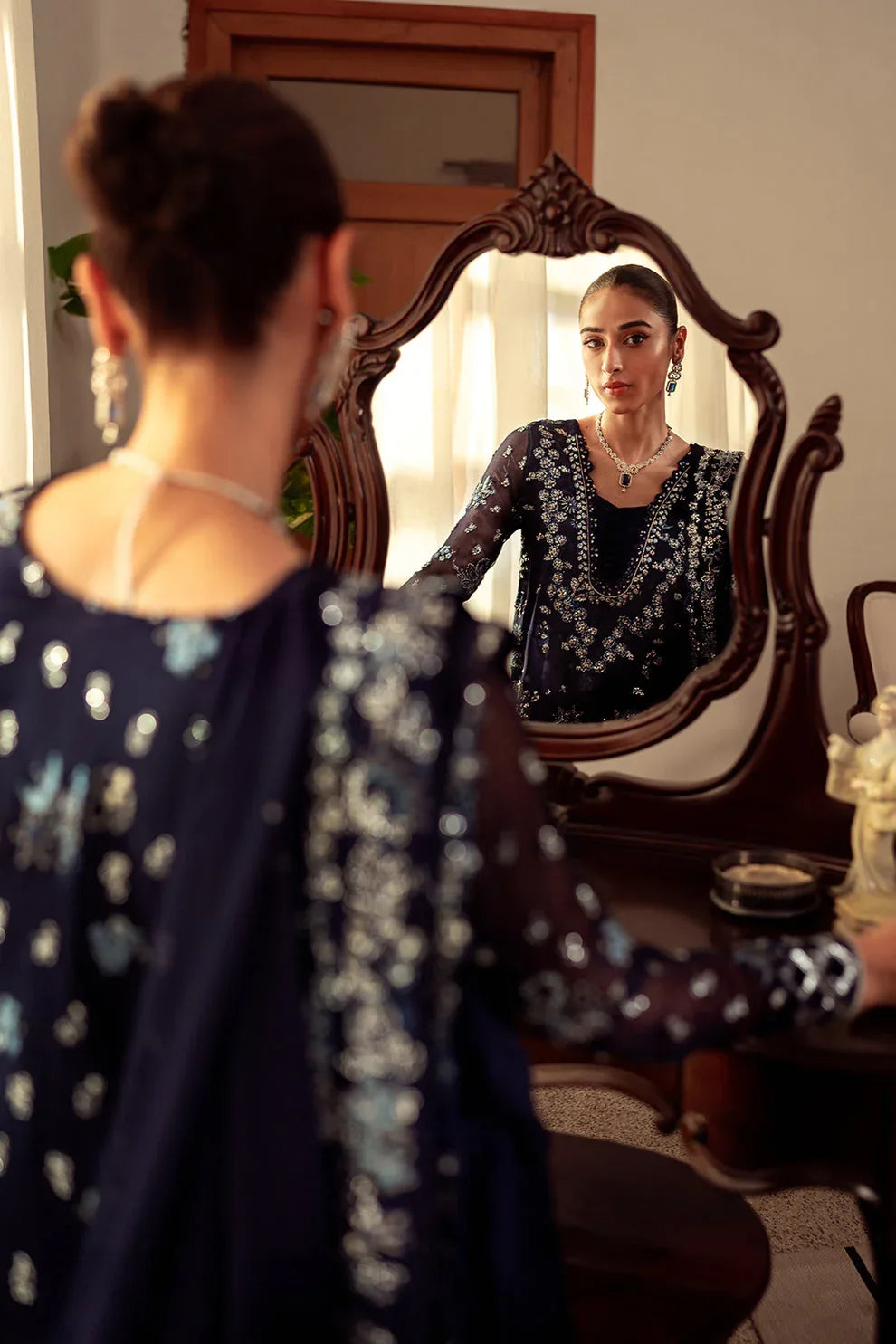 Neeshay | Dastaan Luxury Chiffon | Neelam - Aqsa Fabrics