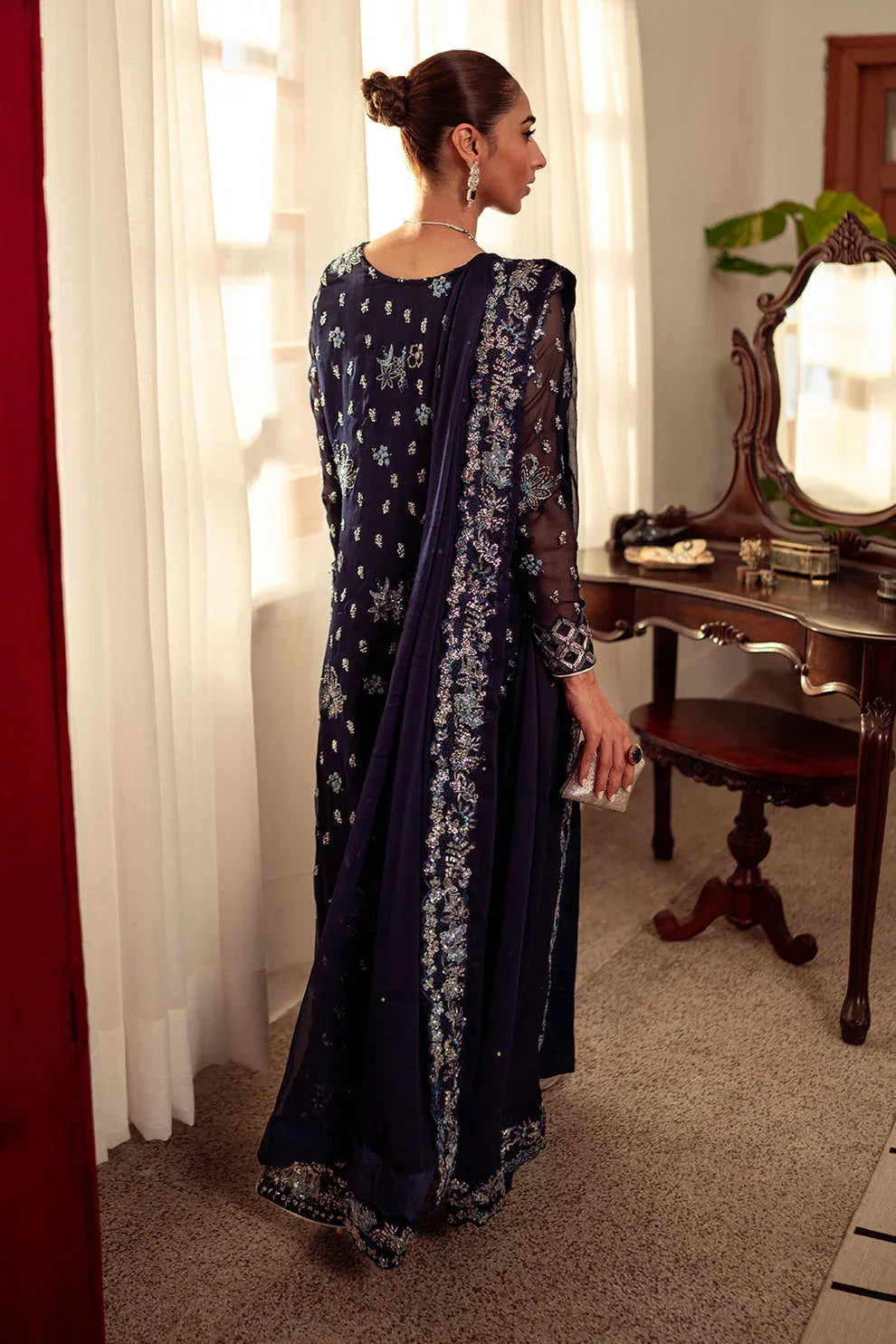 Neeshay | Dastaan Luxury Chiffon | Neelam - Aqsa Fabrics