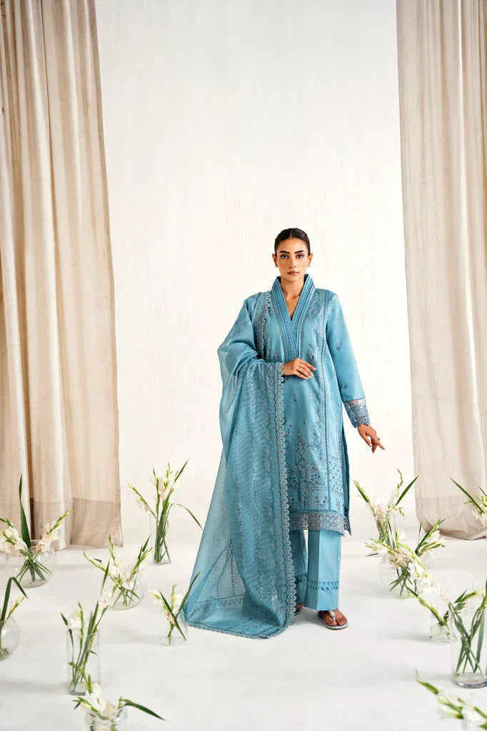 Florent | Festive Lawn 24 | FLF - 2A - Aqsa Fabrics