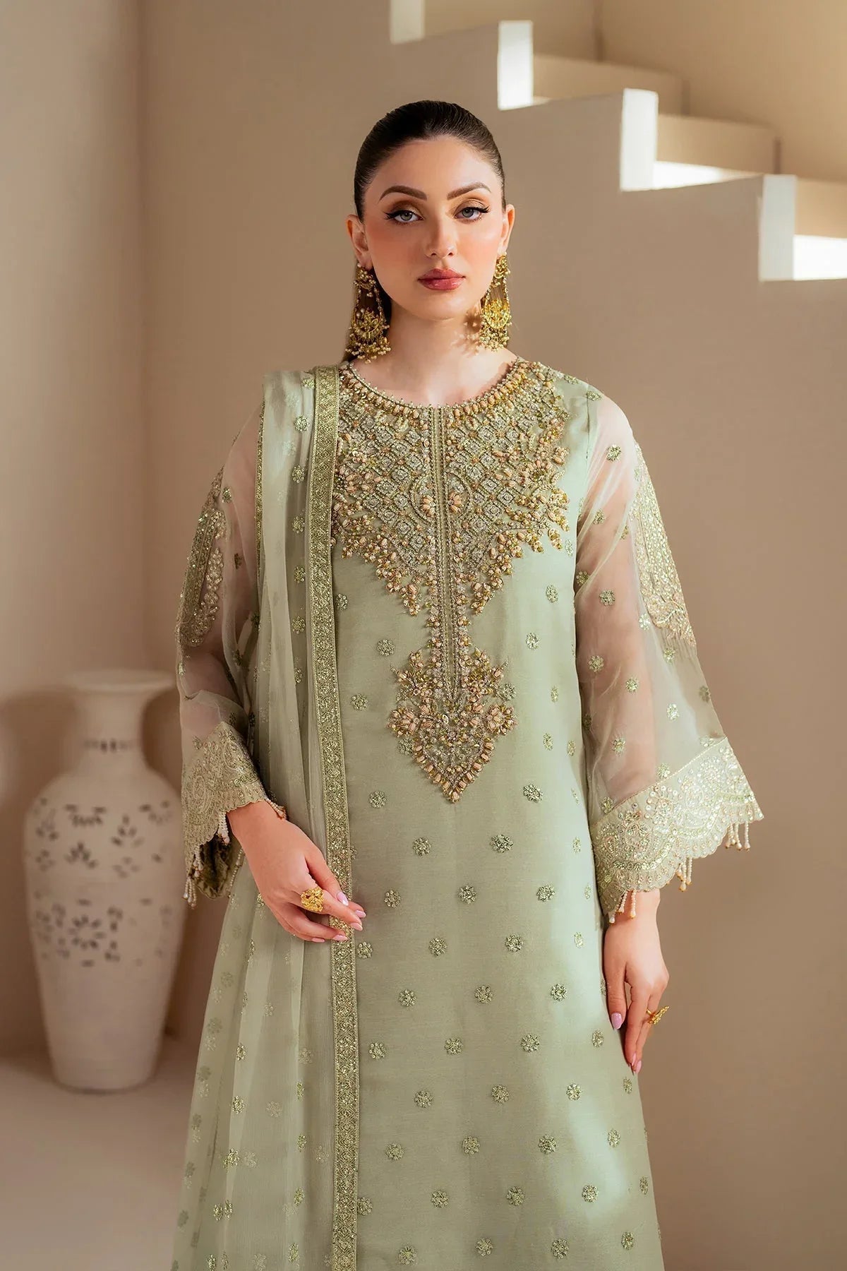 Alizeh | Aymal Chiffon | AF-BHM-4042-Alish - Aqsa Fabrics