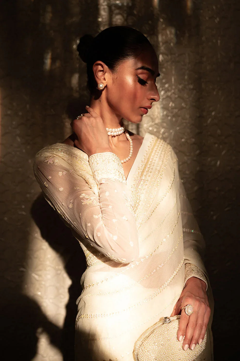 Neeshay | Dastaan Luxury Chiffon | Chandni - Aqsa Fabrics