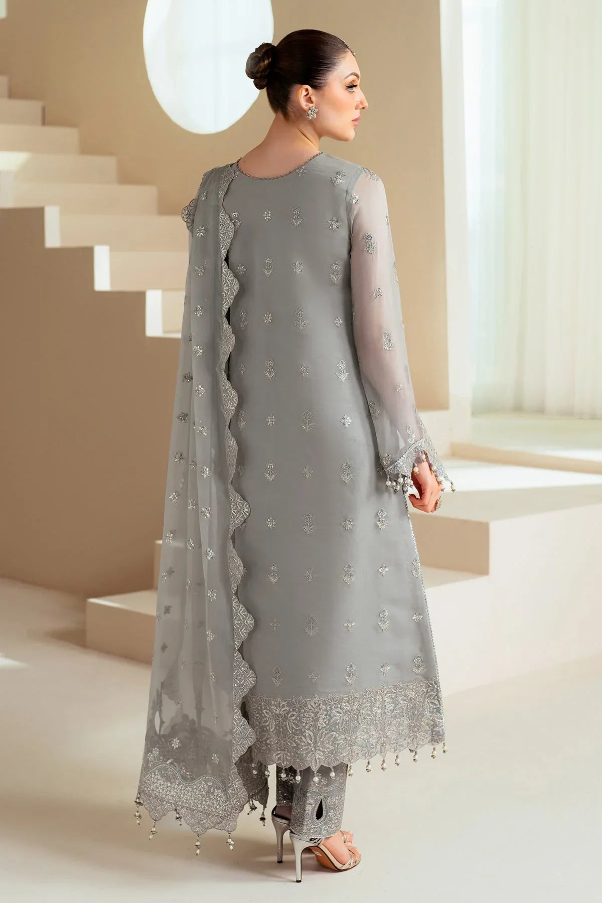 Alizeh | Aymal Chiffon | AF-BHM-4046-Ahvi - Aqsa Fabrics