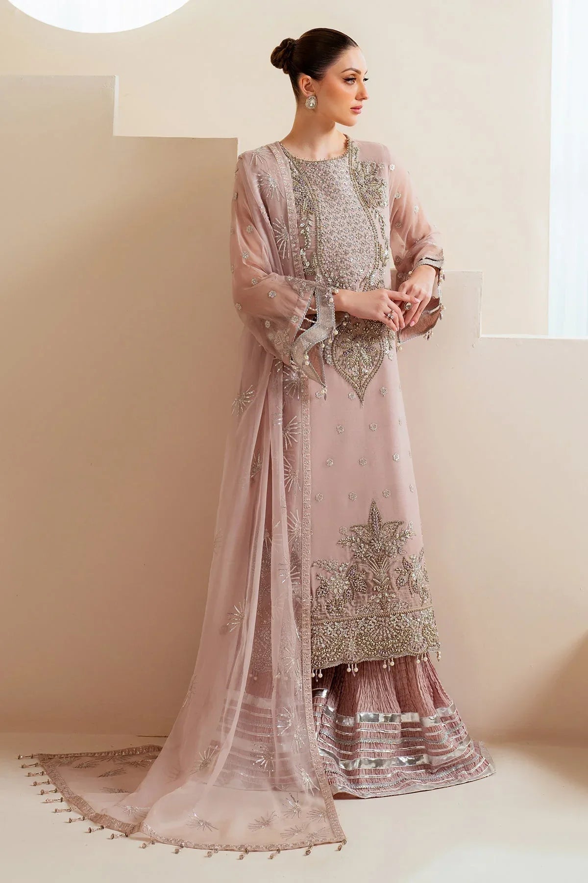 Alizeh | Aymal Chiffon | AF-BHM-4045-Sira - Aqsa Fabrics