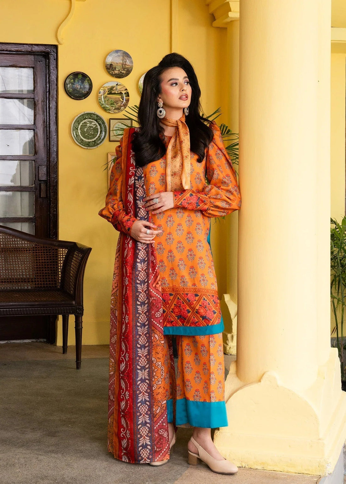Maria Osama Khan | Retro Lawn 25 | Nehr - Aqsa Fabrics