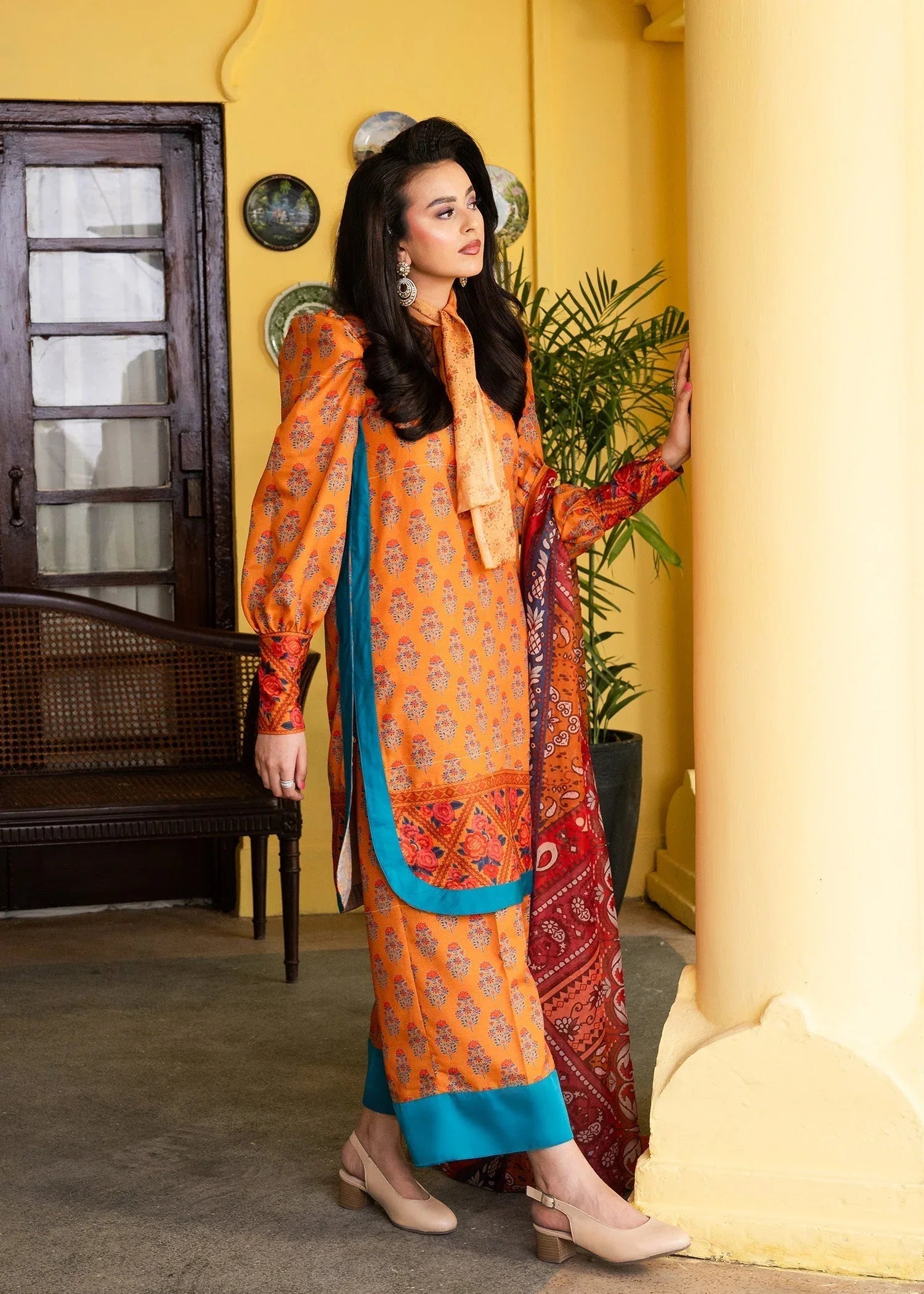 Maria Osama Khan | Retro Lawn 25 | Nehr - Aqsa Fabrics
