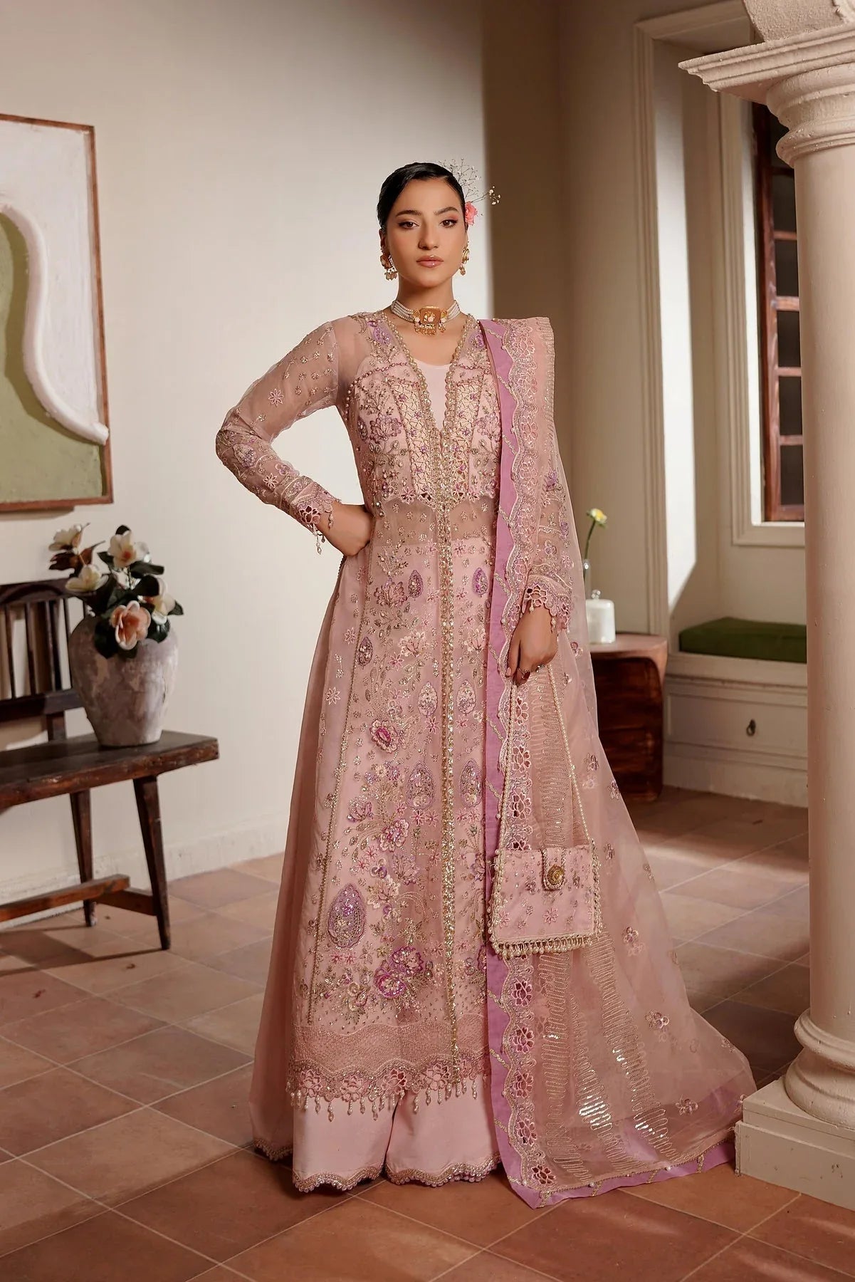 Maryams | Zeenat Luxury Formals | Sunehri-ZEE-1914 - Aqsa Fabrics