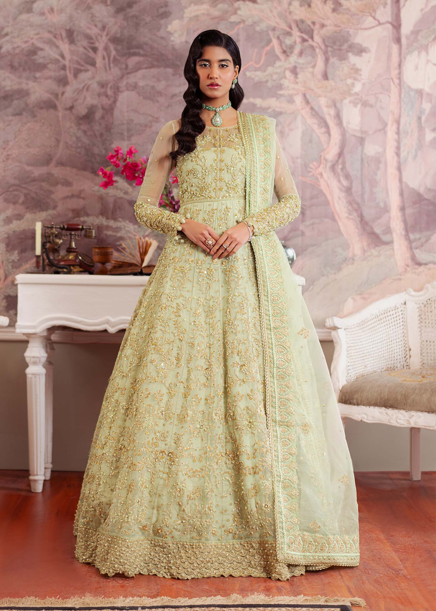 Dastoor | Airah Festive 25 | Opaline - Aqsa Fabrics