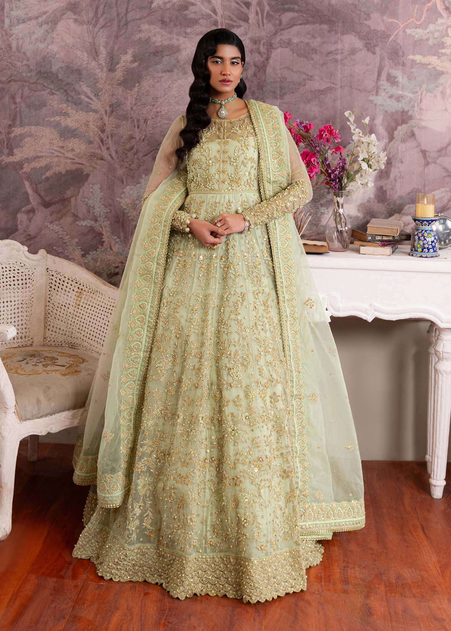 Dastoor | Airah Festive 25 | Opaline - Aqsa Fabrics