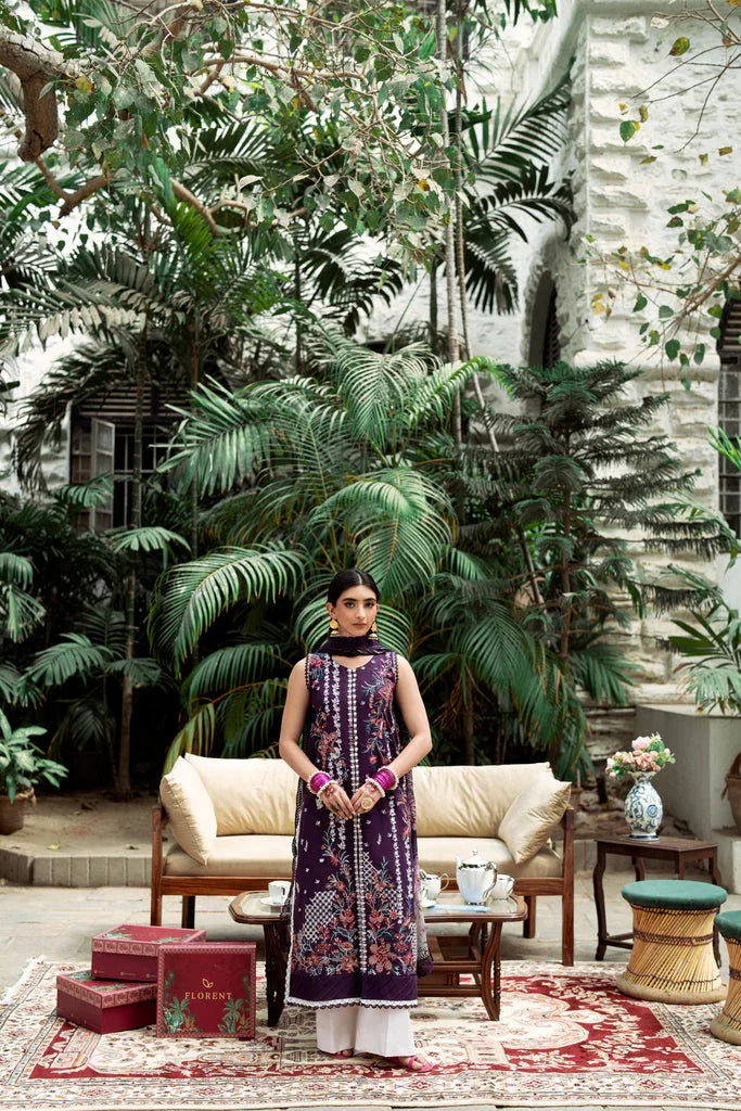 Florent | Eid Edits Luxury Lawn | FEE - 1A - Aqsa Fabrics