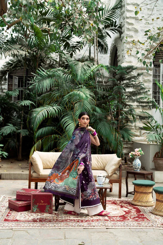 Florent | Eid Edits Luxury Lawn | FEE - 1A - Aqsa Fabrics