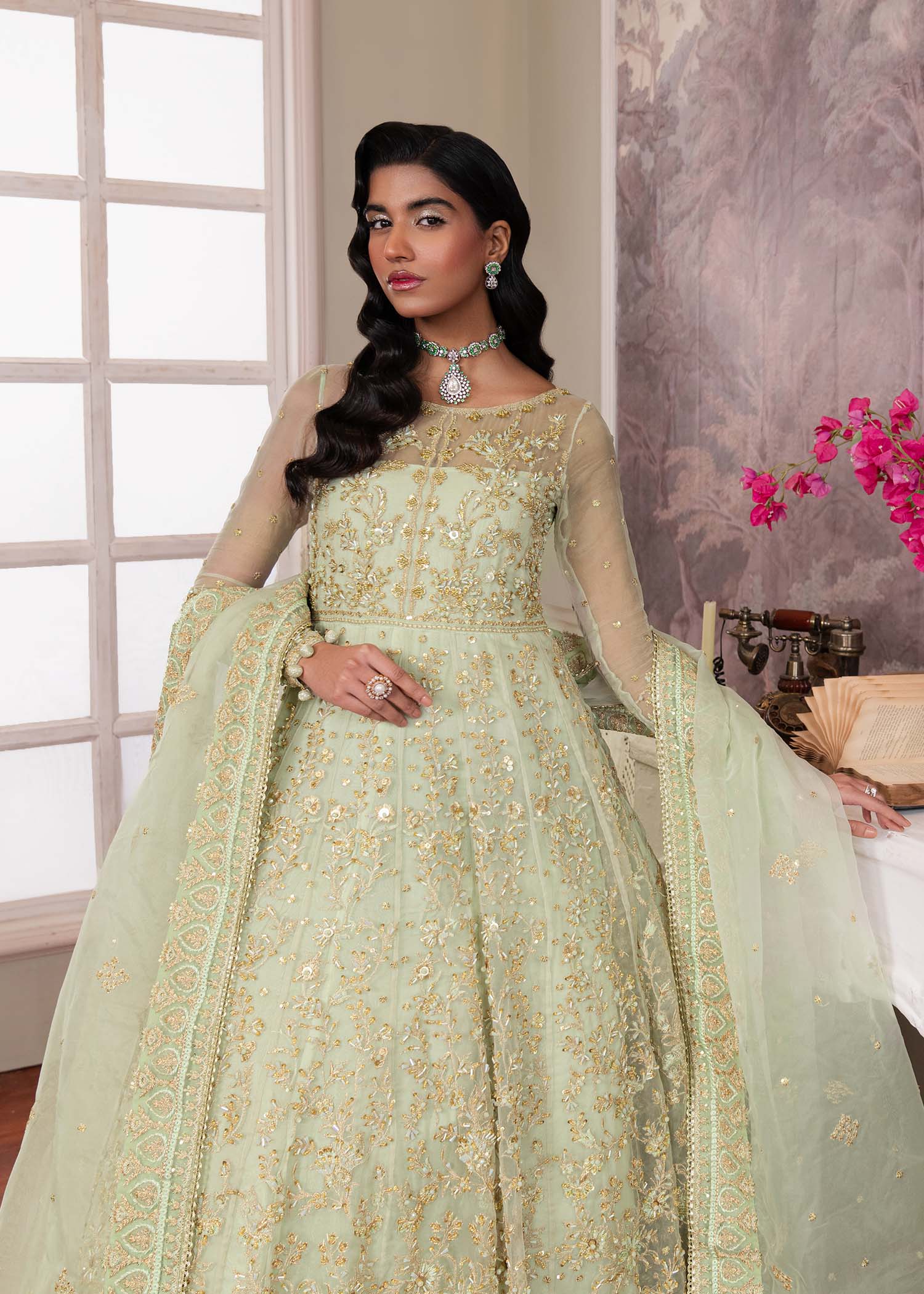 Dastoor | Airah Festive 25 | Opaline - Aqsa Fabrics