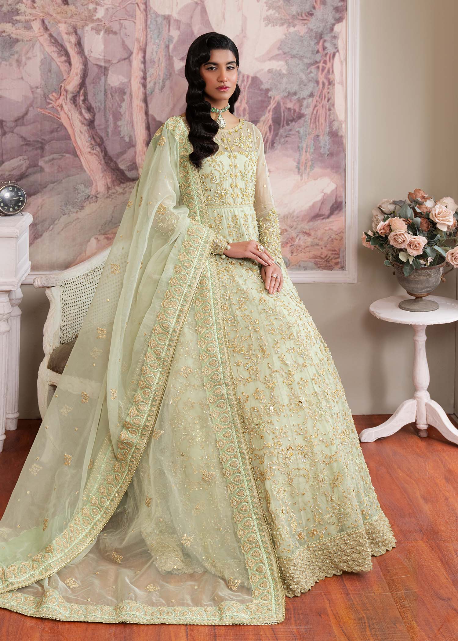Dastoor | Airah Festive 25 | Opaline - Aqsa Fabrics