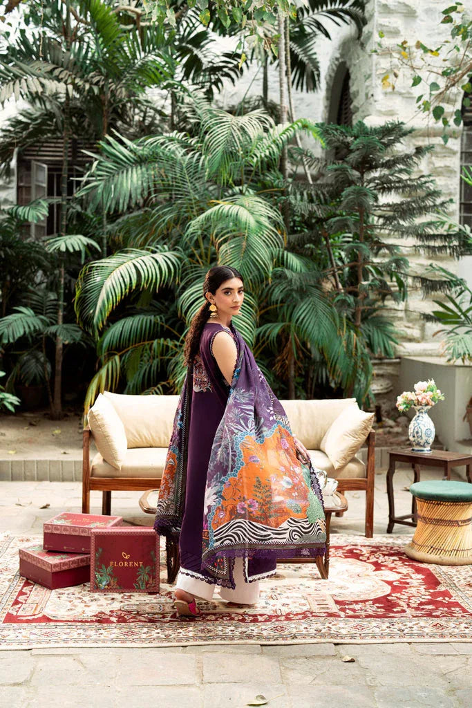 Florent | Eid Edits Luxury Lawn | FEE - 1A - Aqsa Fabrics