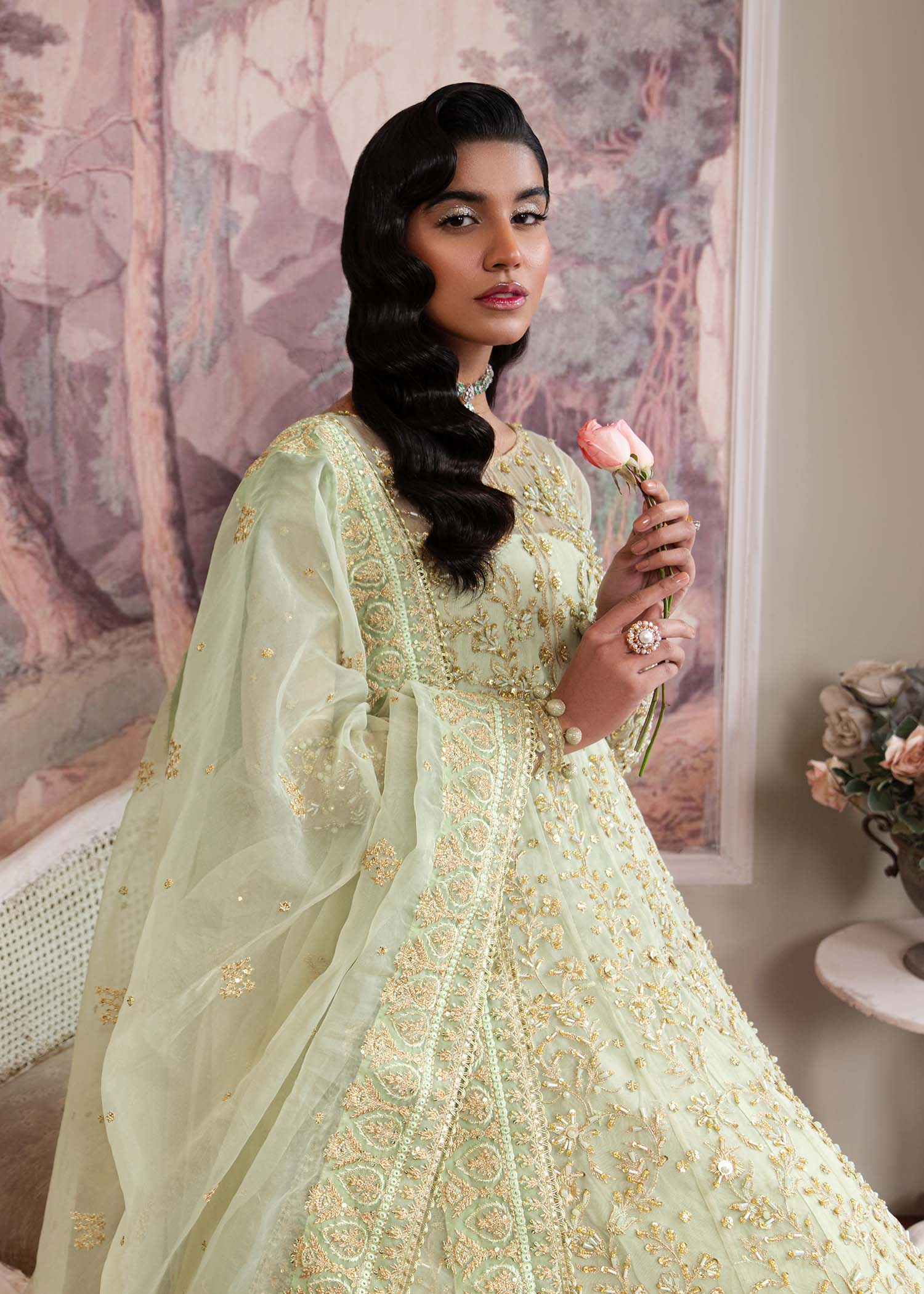 Dastoor | Airah Festive 25 | Opaline - Aqsa Fabrics