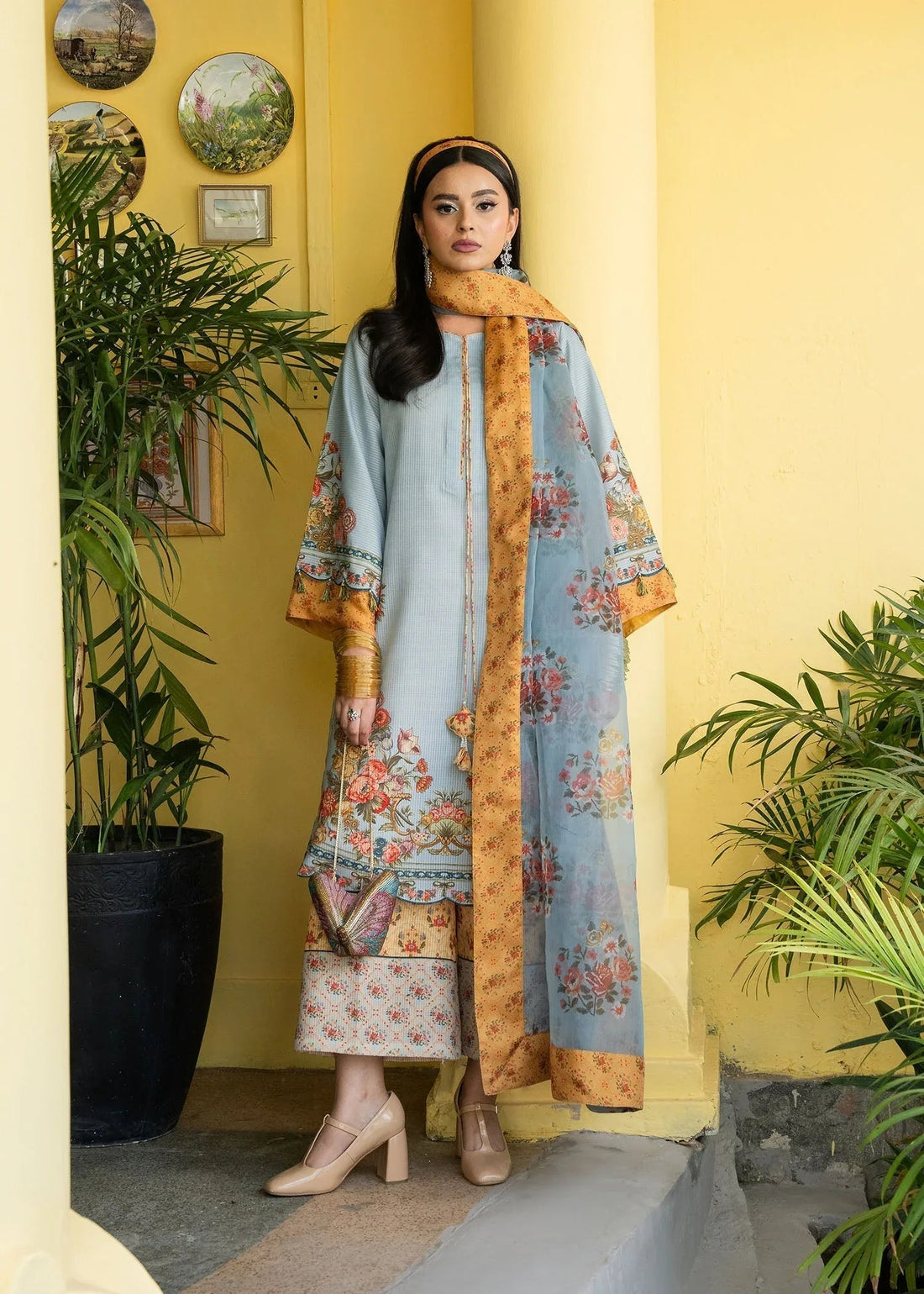 Maria Osama Khan | Retro Lawn 25 | Sama - Aqsa Fabrics