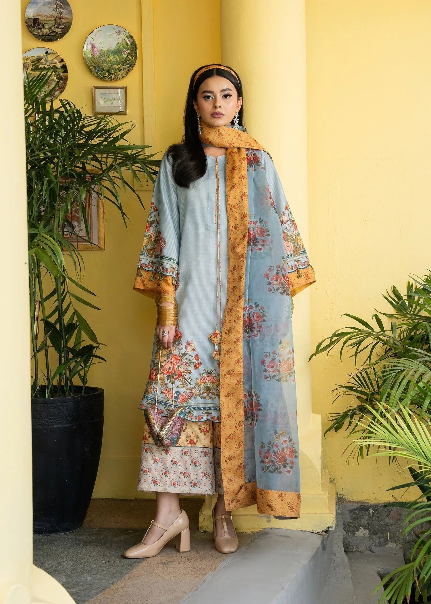 Maria Osama Khan | Retro Lawn 25 | Sama - Aqsa Fabrics