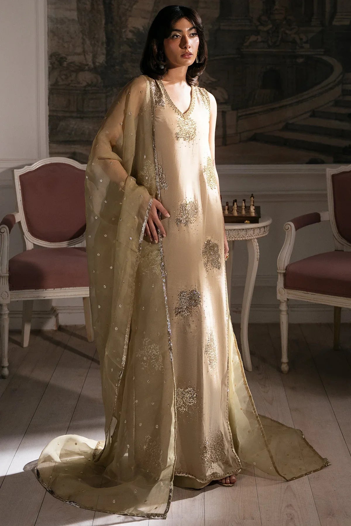 Mina Kashif | Emilie Formals | June - Aqsa Fabrics