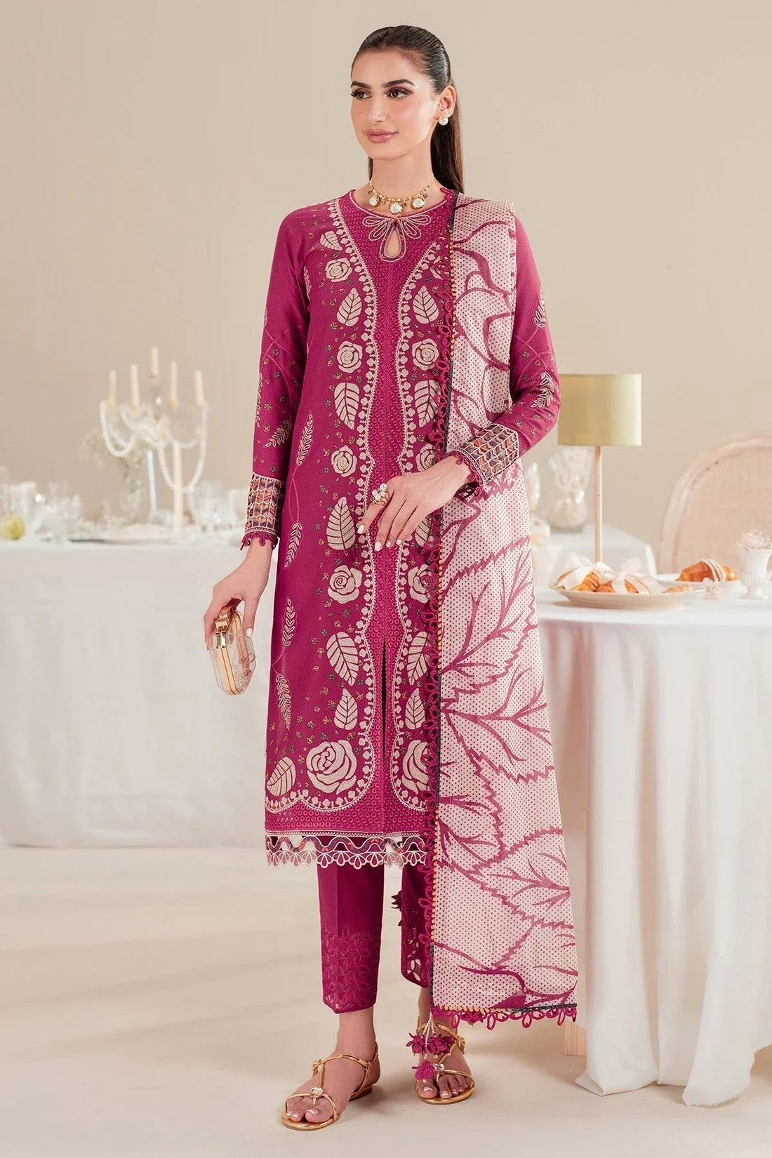 Jazmin | Iris Luxury Lawn 25 | IL'25-D05 - Aqsa Fabrics