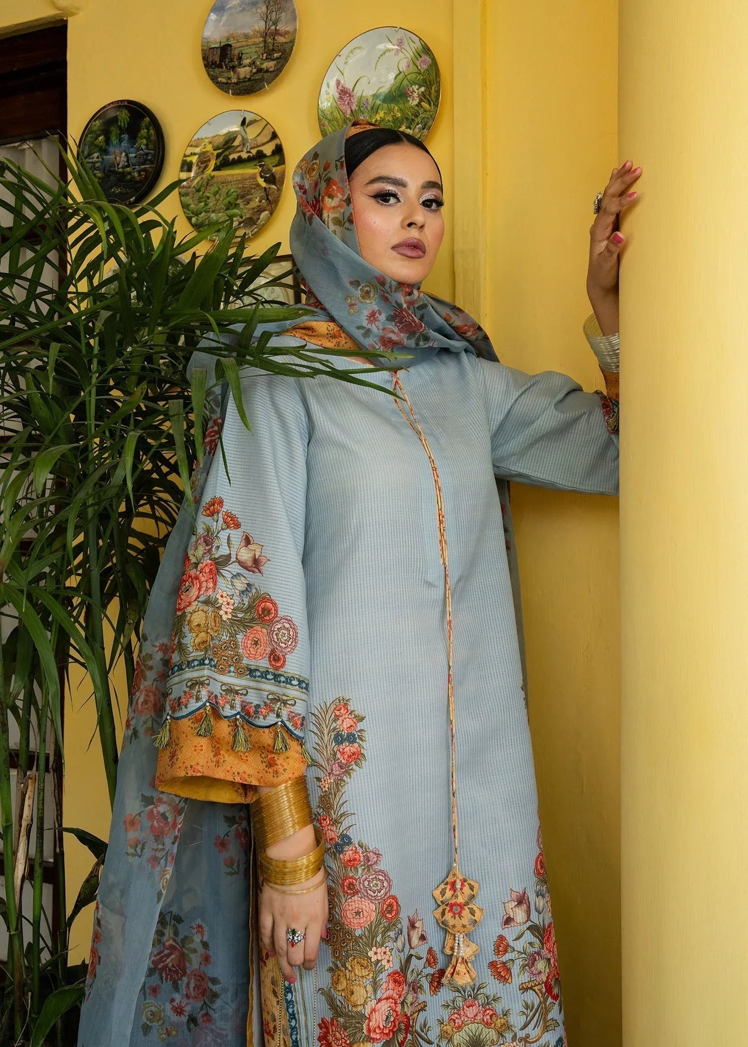 Maria Osama Khan | Retro Lawn 25 | Sama - Aqsa Fabrics
