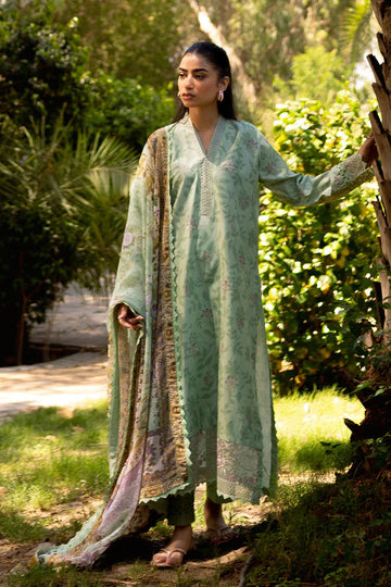 Neeshay | Summer Lines Printkari | SAGE BRUSH - Aqsa Fabrics
