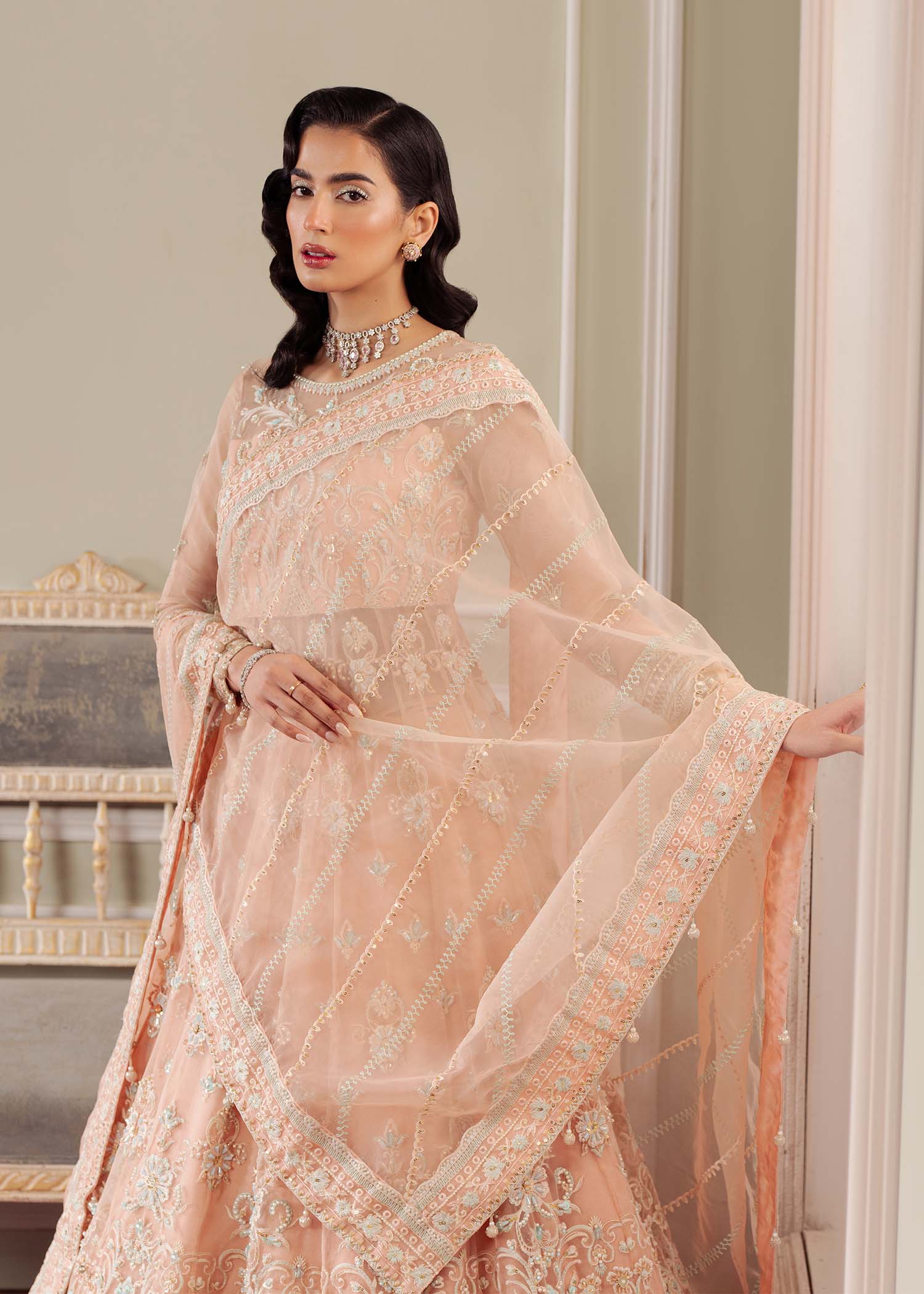 Dastoor | Airah Festive 25 | Cascade - Aqsa Fabrics