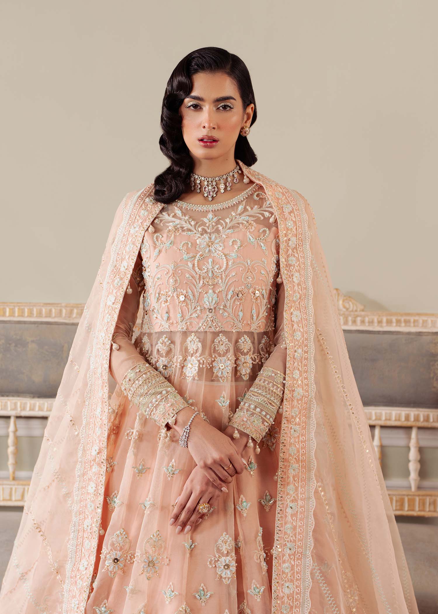 Dastoor | Airah Festive 25 | Cascade - Aqsa Fabrics