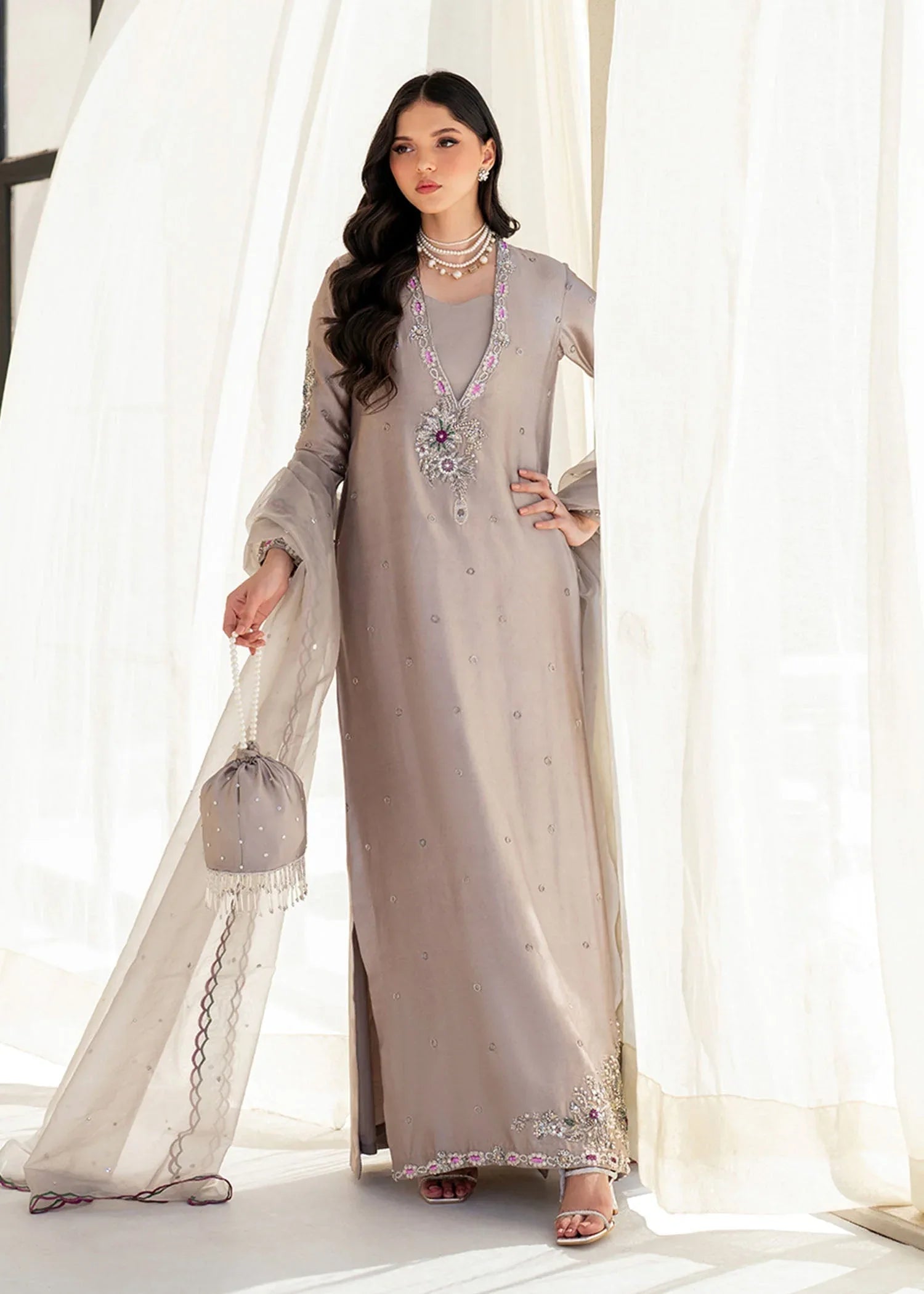 Dastoor | Maahi Luxury Pret 25 | Eris - Aqsa Fabrics
