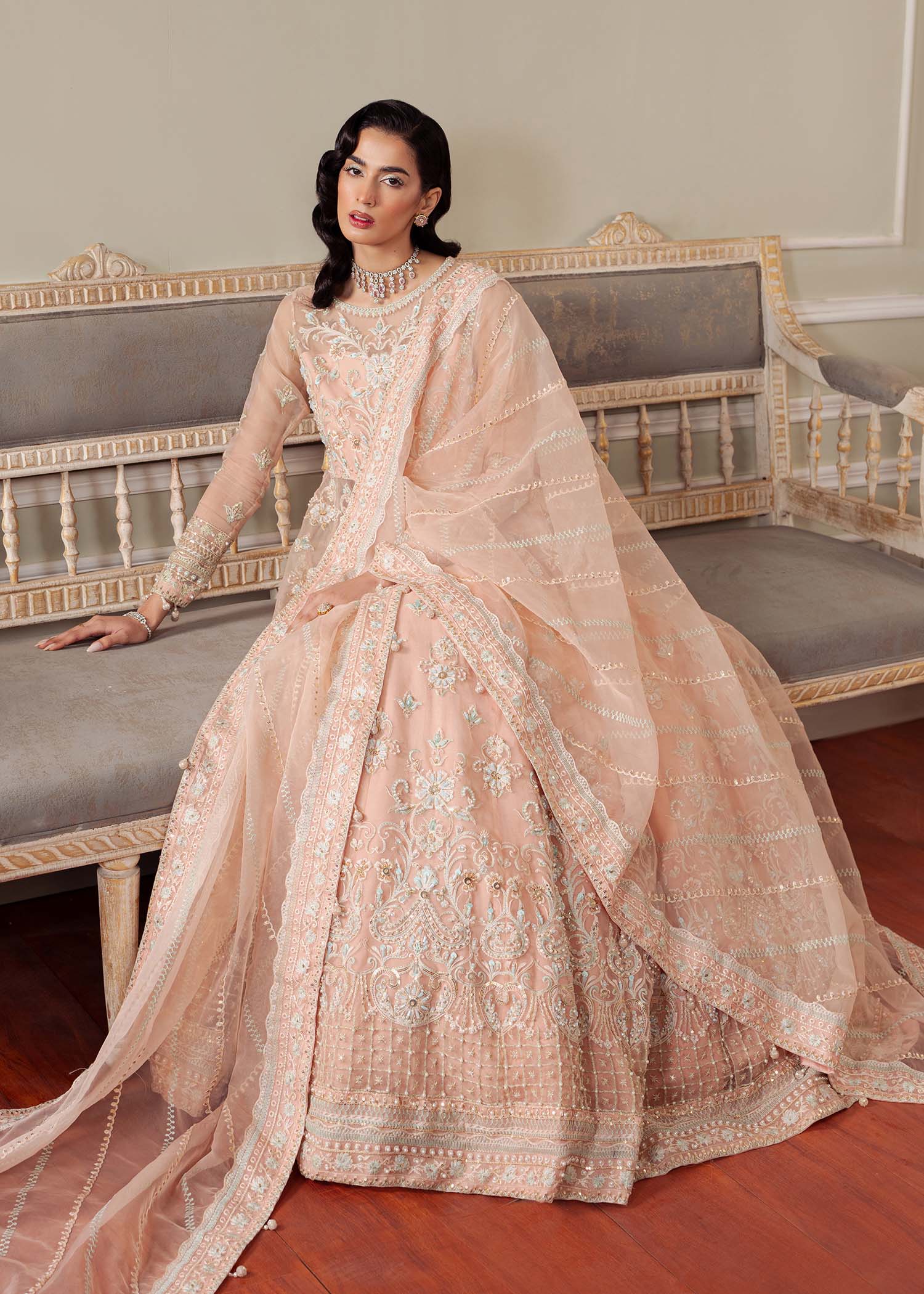 Dastoor | Airah Festive 25 | Cascade - Aqsa Fabrics
